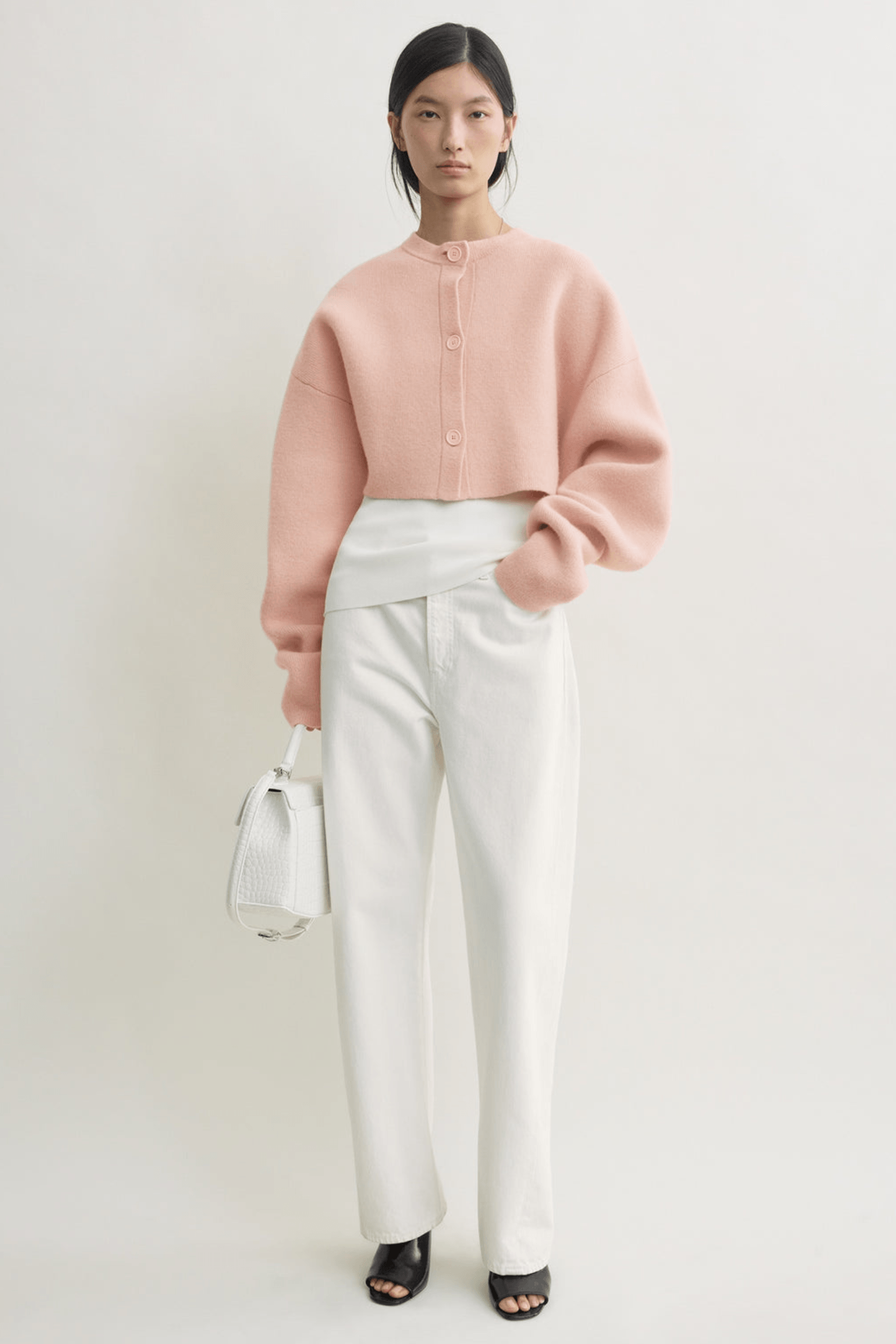 TOTEME CROPPED OVERSIZED CARDIGAN | THE NEW TREND