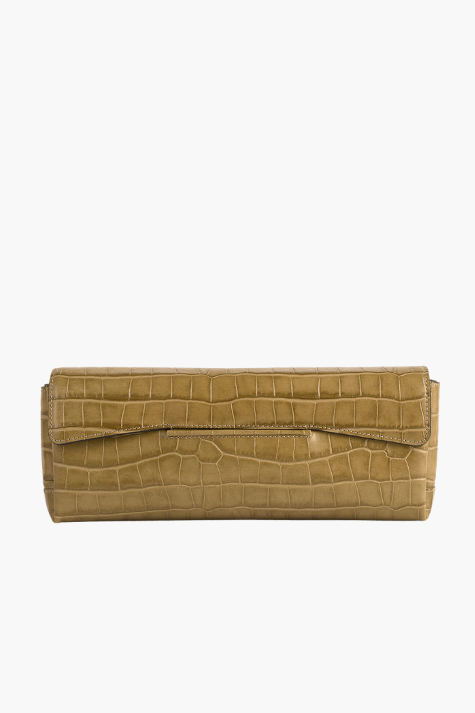 TOTEME SOFT CROCO-EMBOSSED T-CLUTCH | THE NEW TREND