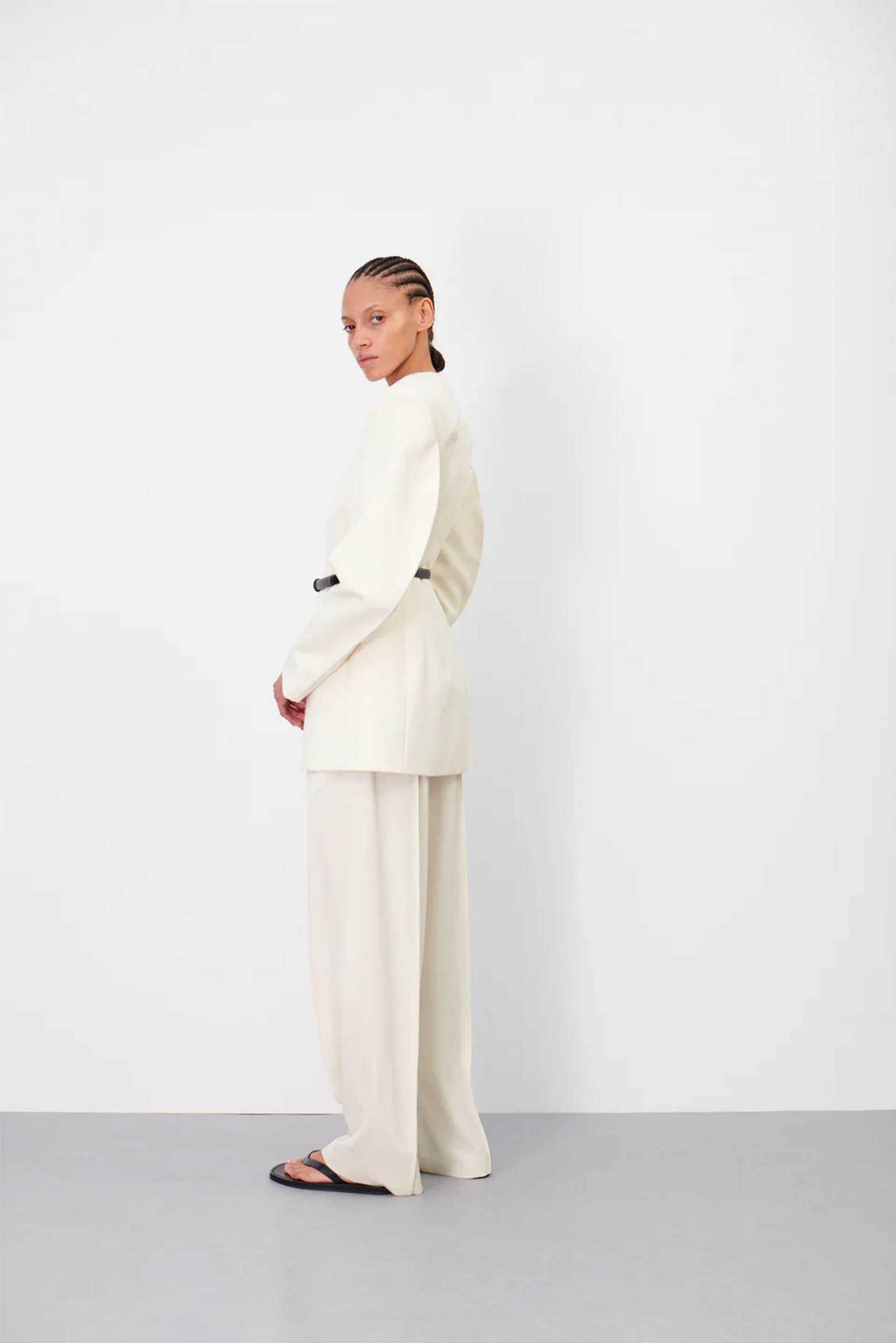 WARDROBE.NYC RHW BLAZER DRESS IN IVORY | THE NEW TREND