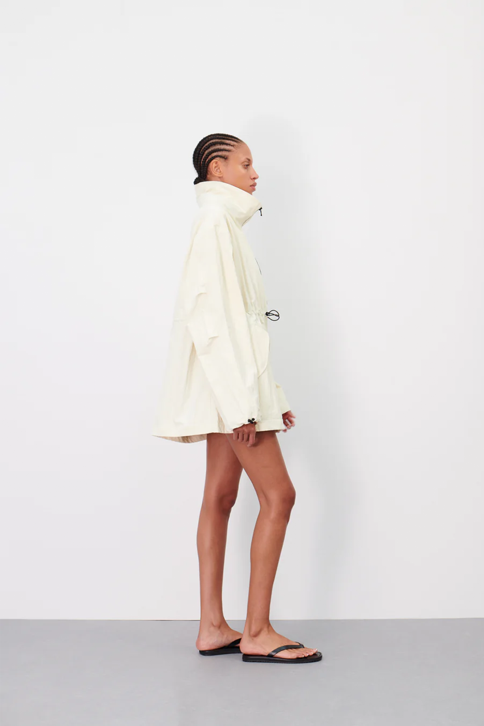 WARDROBE.NYC RHW CROP ANORAK IN IVORY | THE NEW TREND