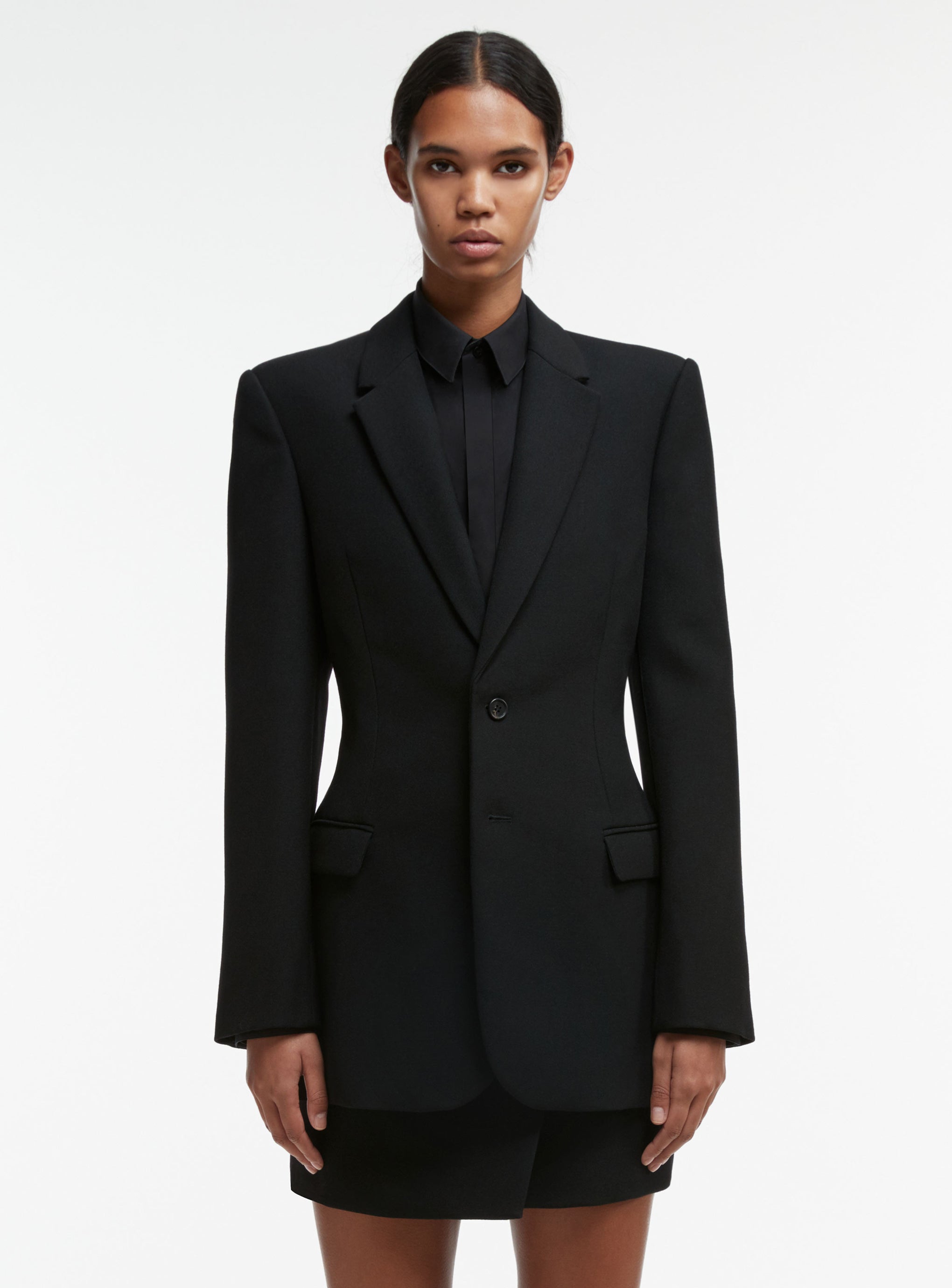 The Wardrobe NYC Contour Blazer in Black available at The New Trend Australia