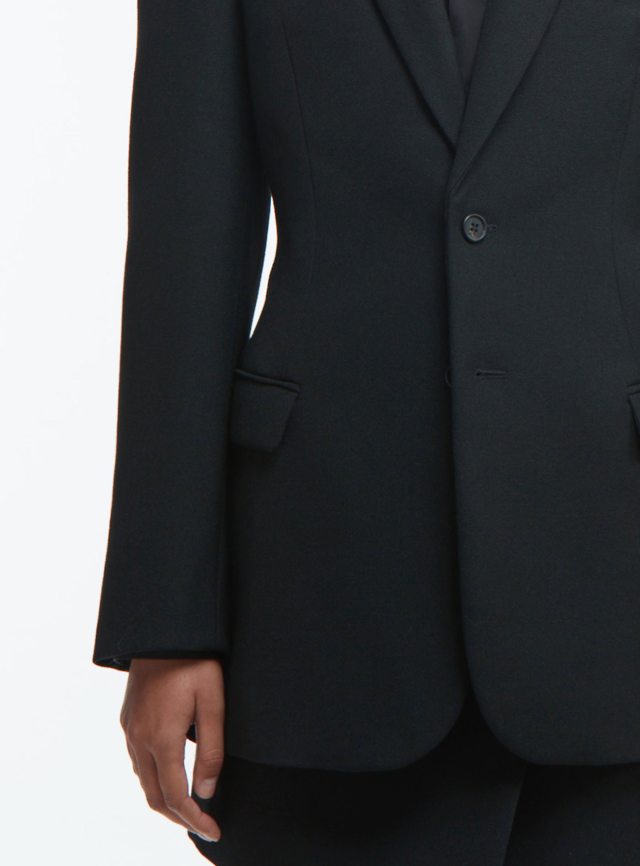 The Wardrobe NYC Contour Blazer in Black available at The New Trend Australia