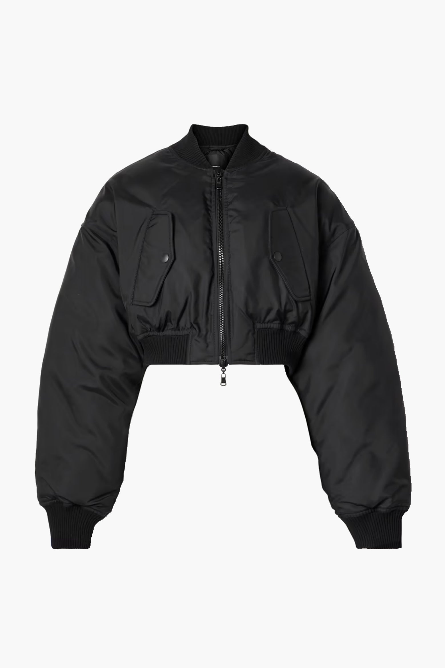 The Wardrobe NYC Crop Reversible Bomber in Black available at The New Trend Australia