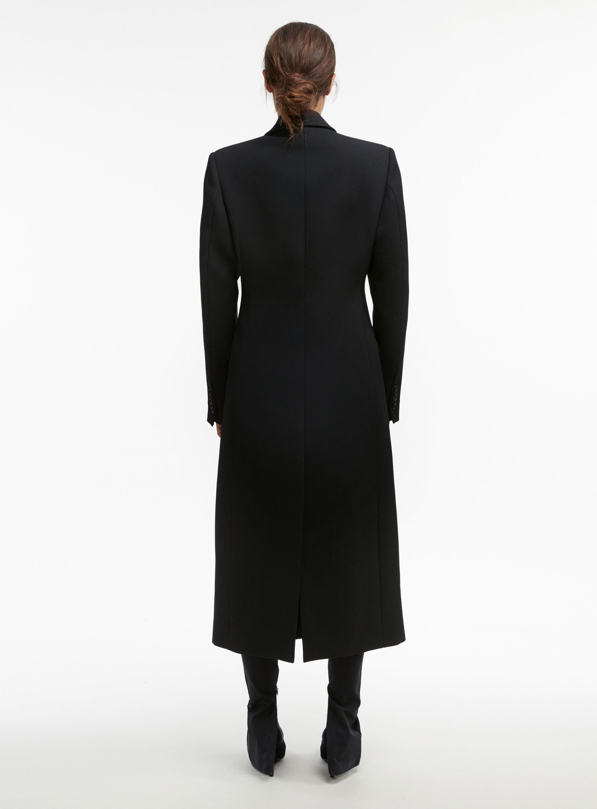 The Wardrobe NYC Double Breasted Coat in Black available at The New Trend Australia