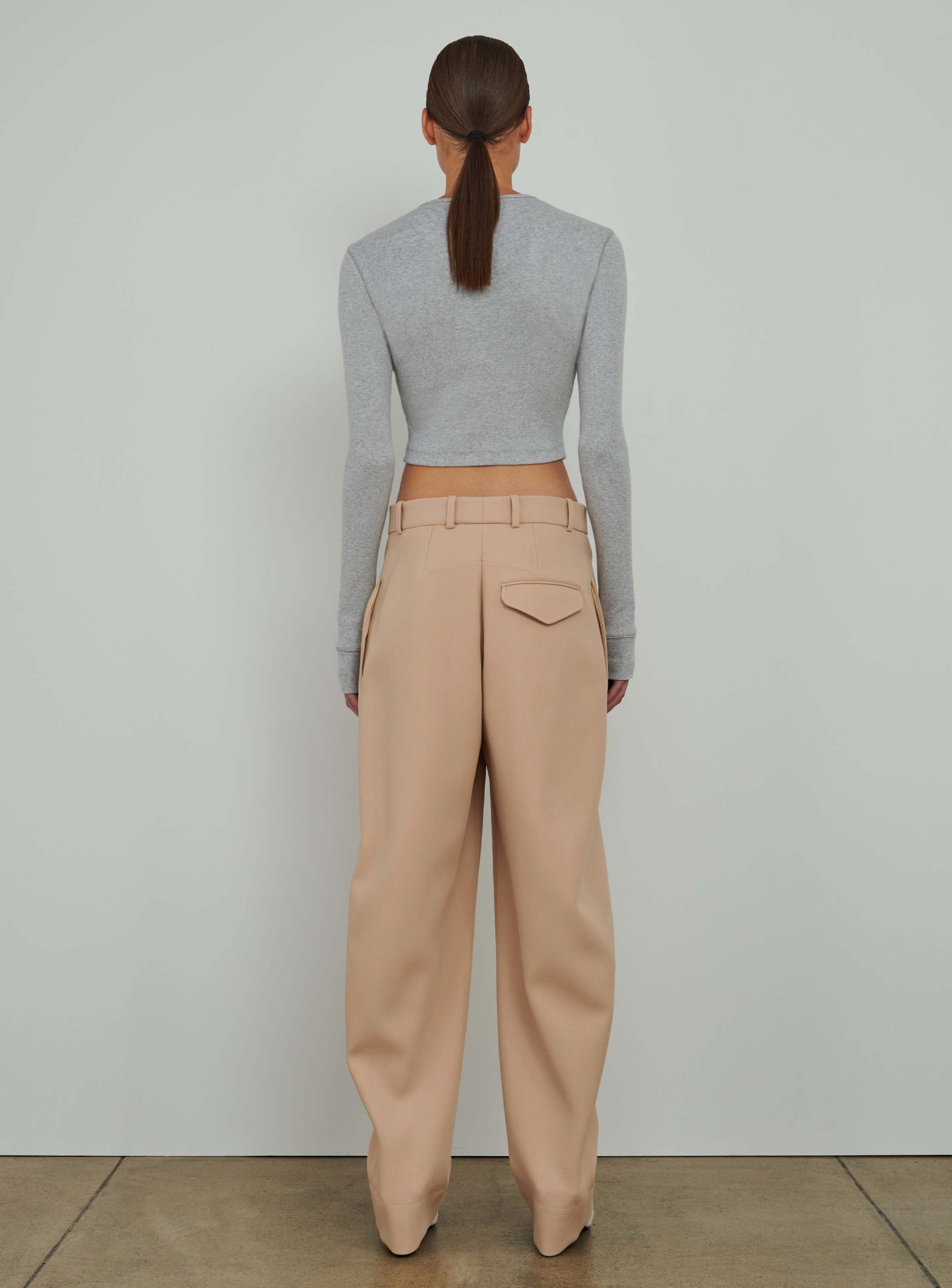 The Wardrobe NYC HB Trouser in Biscuit available at The New Trend Australia