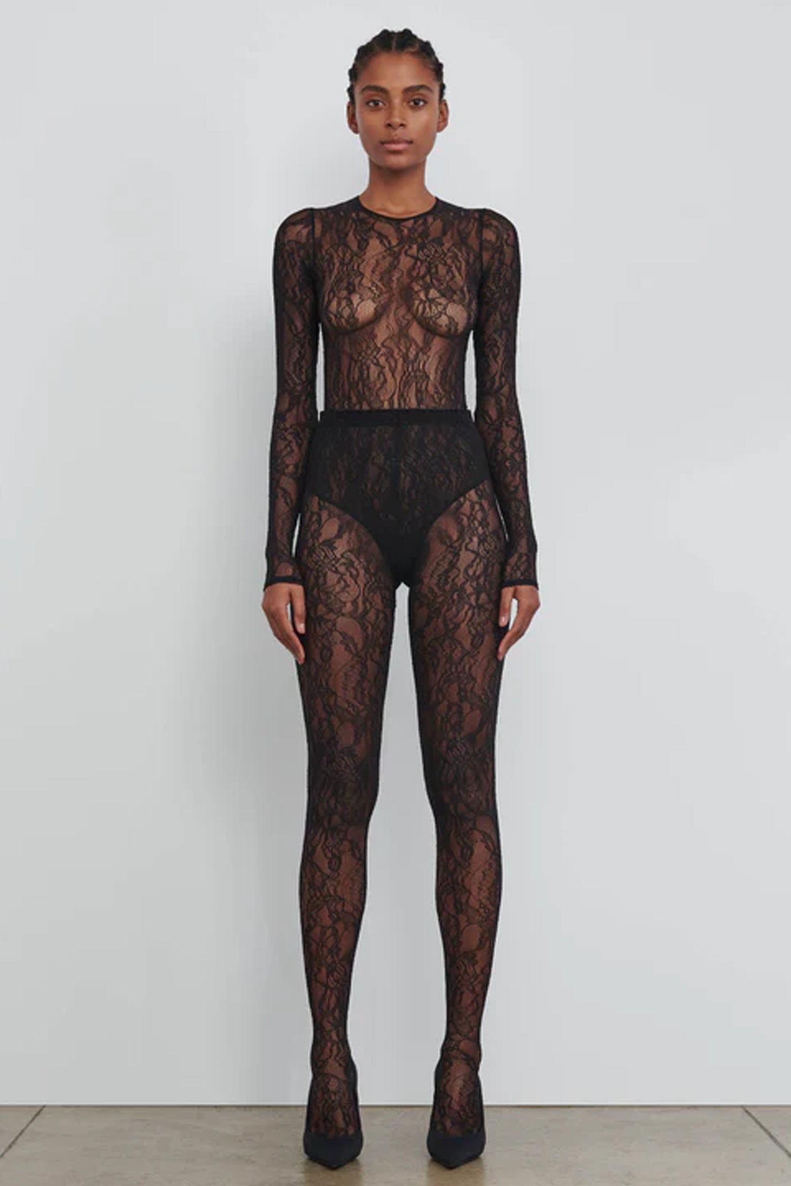 The Wardrobe NYC Lace Tight in Black available at The New Trend Australia