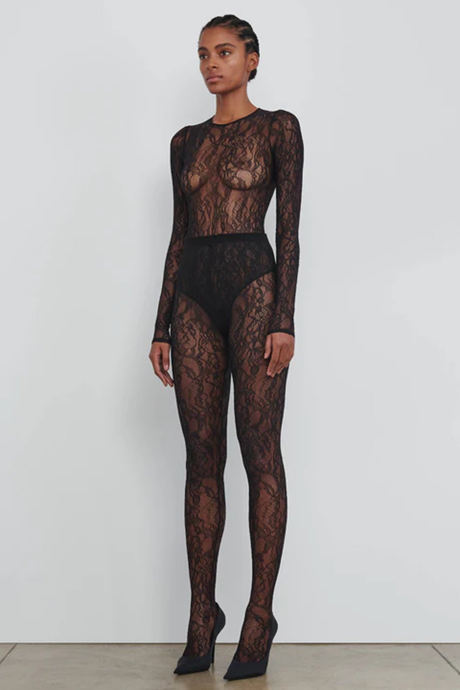 The Wardrobe NYC Lace Tight in Black available at The New Trend Australia