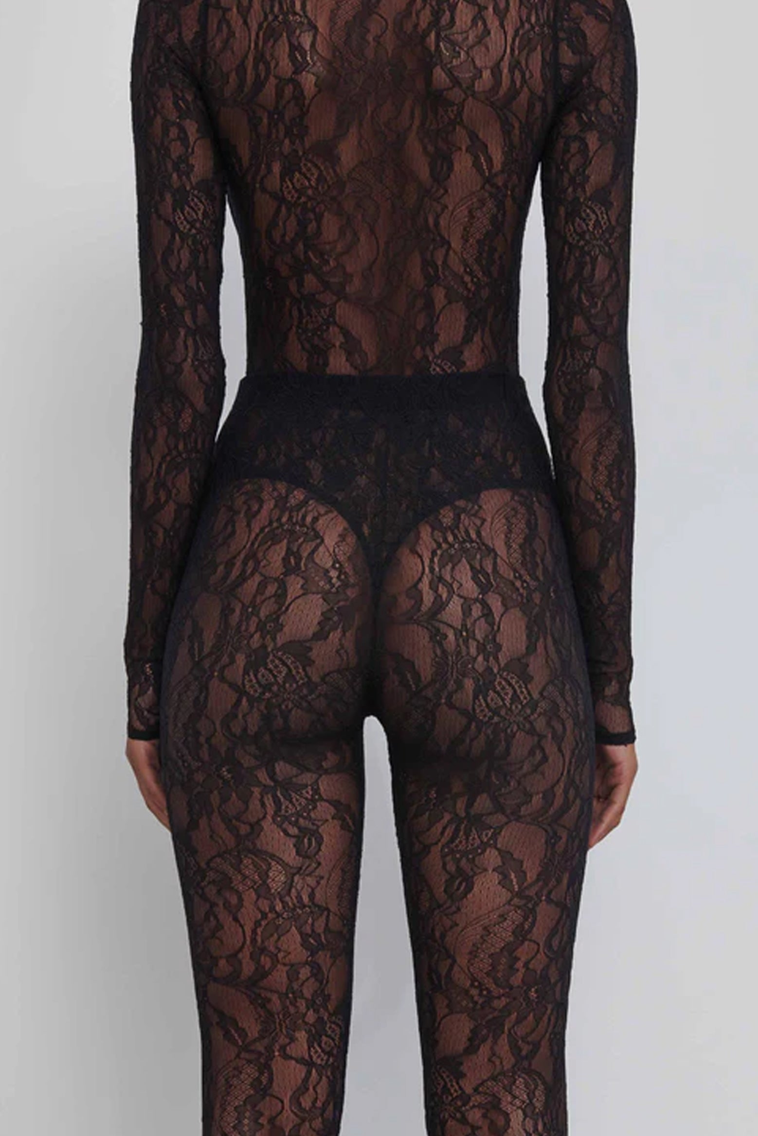 The Wardrobe NYC Lace Tight in Black available at The New Trend Australia