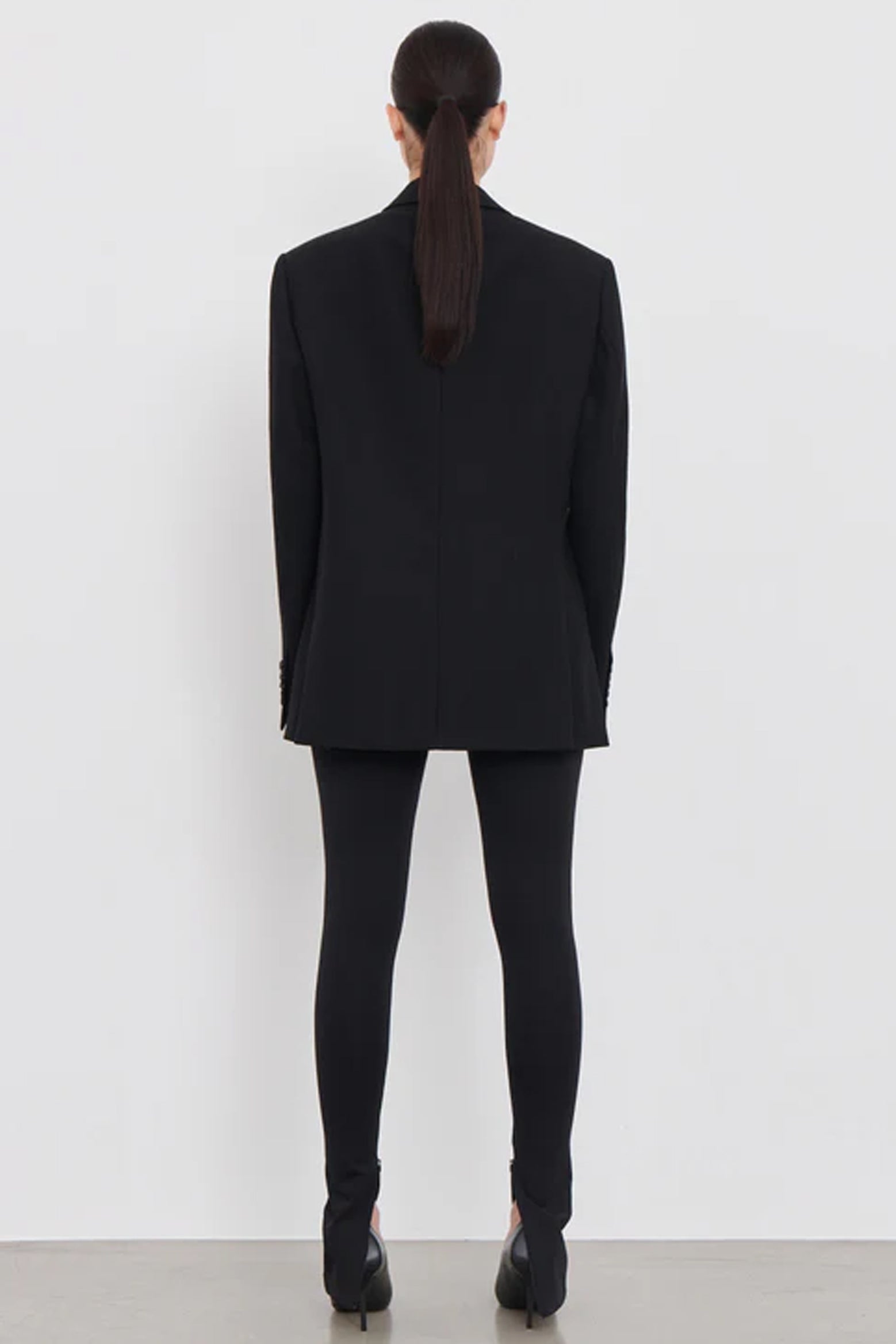 The Wardrobe NYC Oversize Single Breasted Blazer in Black available at The New Trend Australia