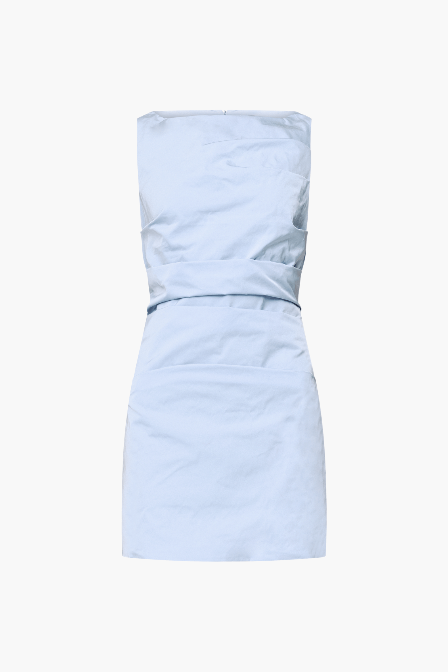 WYNN HAMLYN EMMA MINI DRESS IN POWDER BLUE | THE NEW TREND