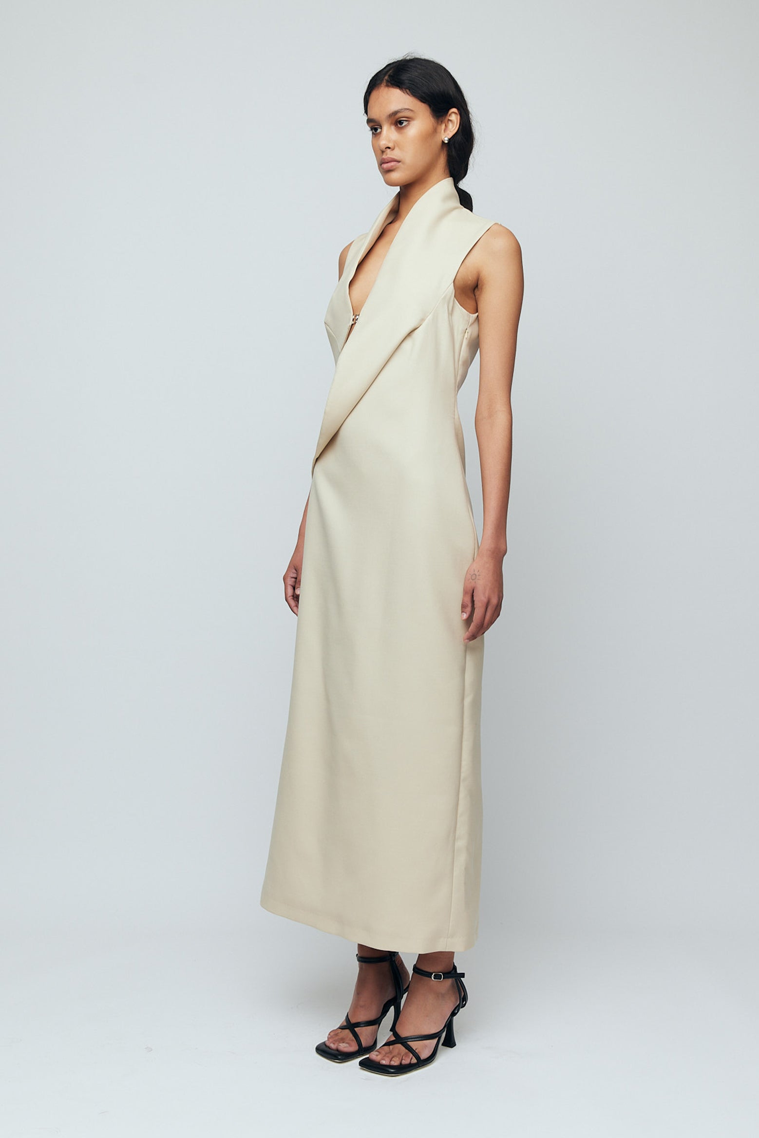 Wynn Hamlyn Harry Dress in Sand available at The New Trend Australia.