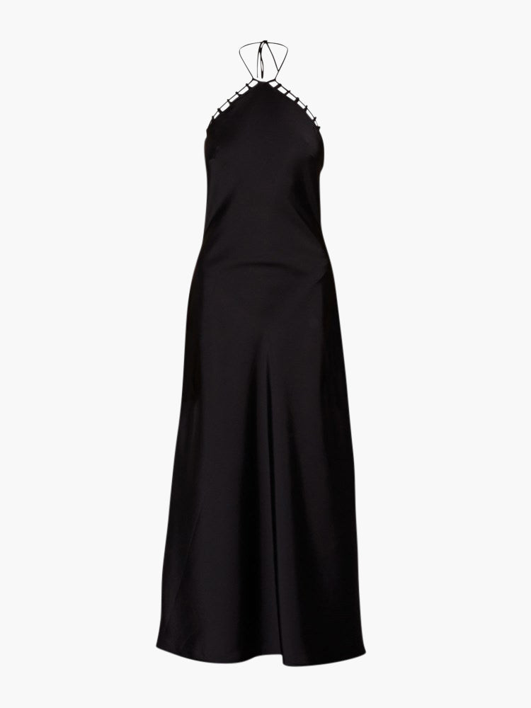 WYN HAMLYN Sunny Slip Dress in Black | TNT The New Trend