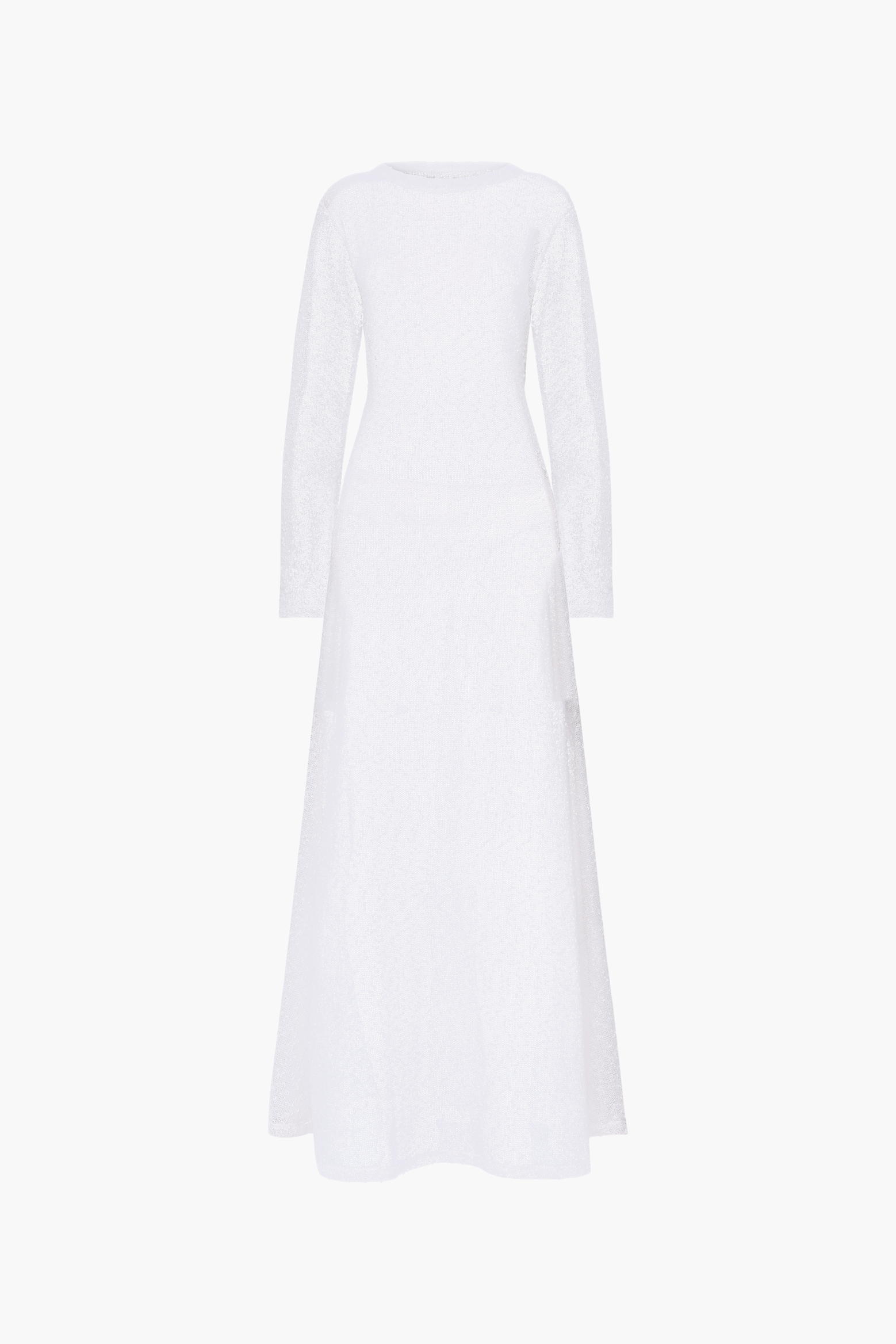WYNN HAMLYN LONG SLEEVE T-SHIRT DRESS IN BONE | THE NEW TREND