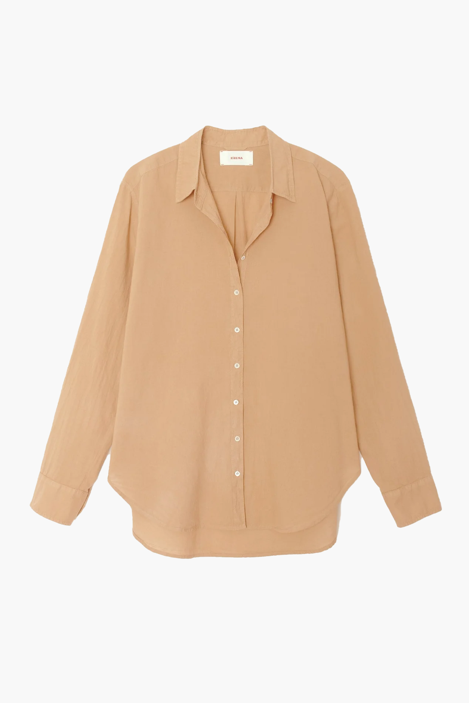 XIRENA BEAU SHIRT IN HAZELNUT | THE NEW TREND