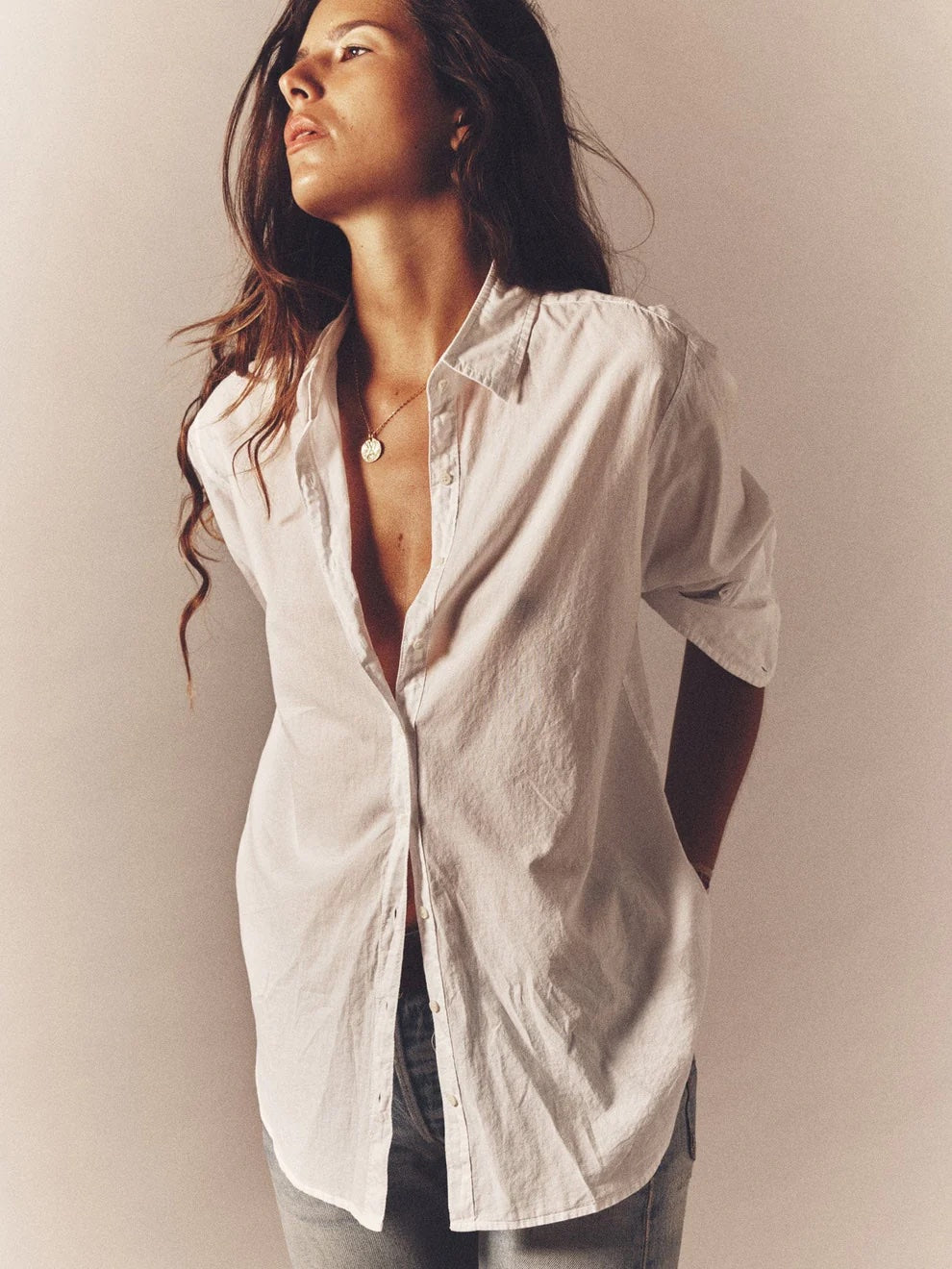 Xírena Beau Shirt in White available at The New Trend