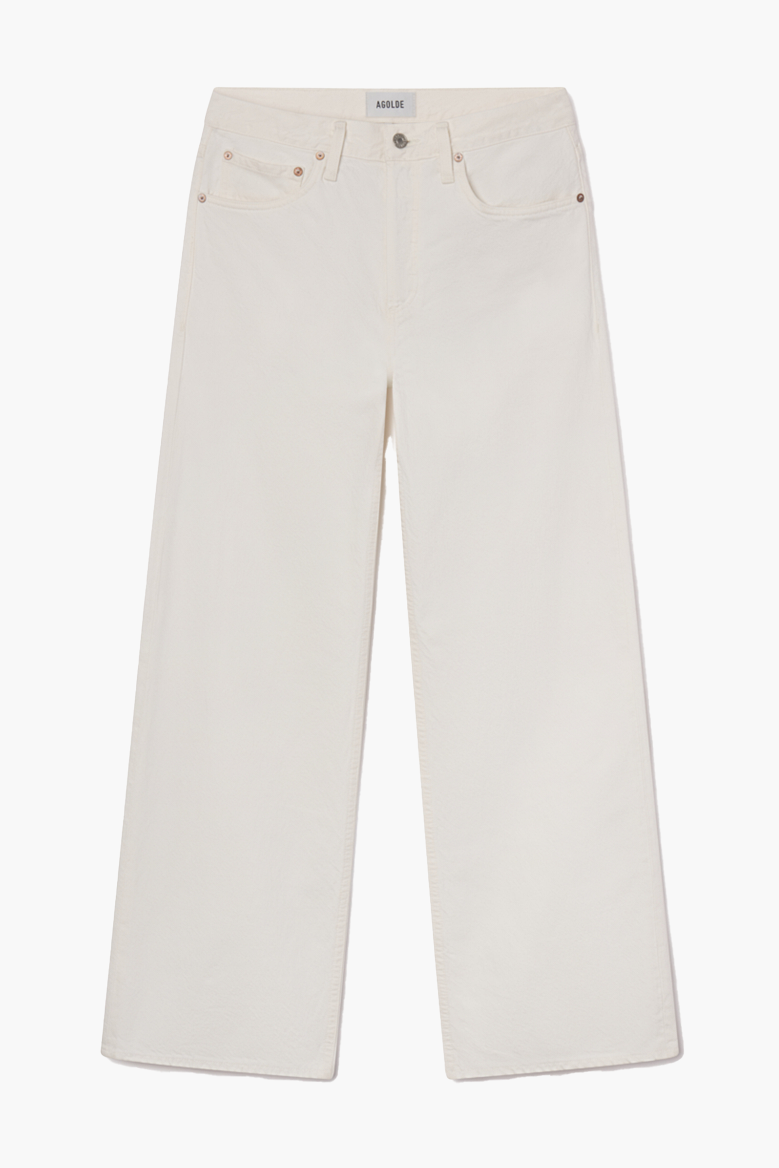 AGOLDE ARC JEAN 32 IN WHITE | THE NEW TREND