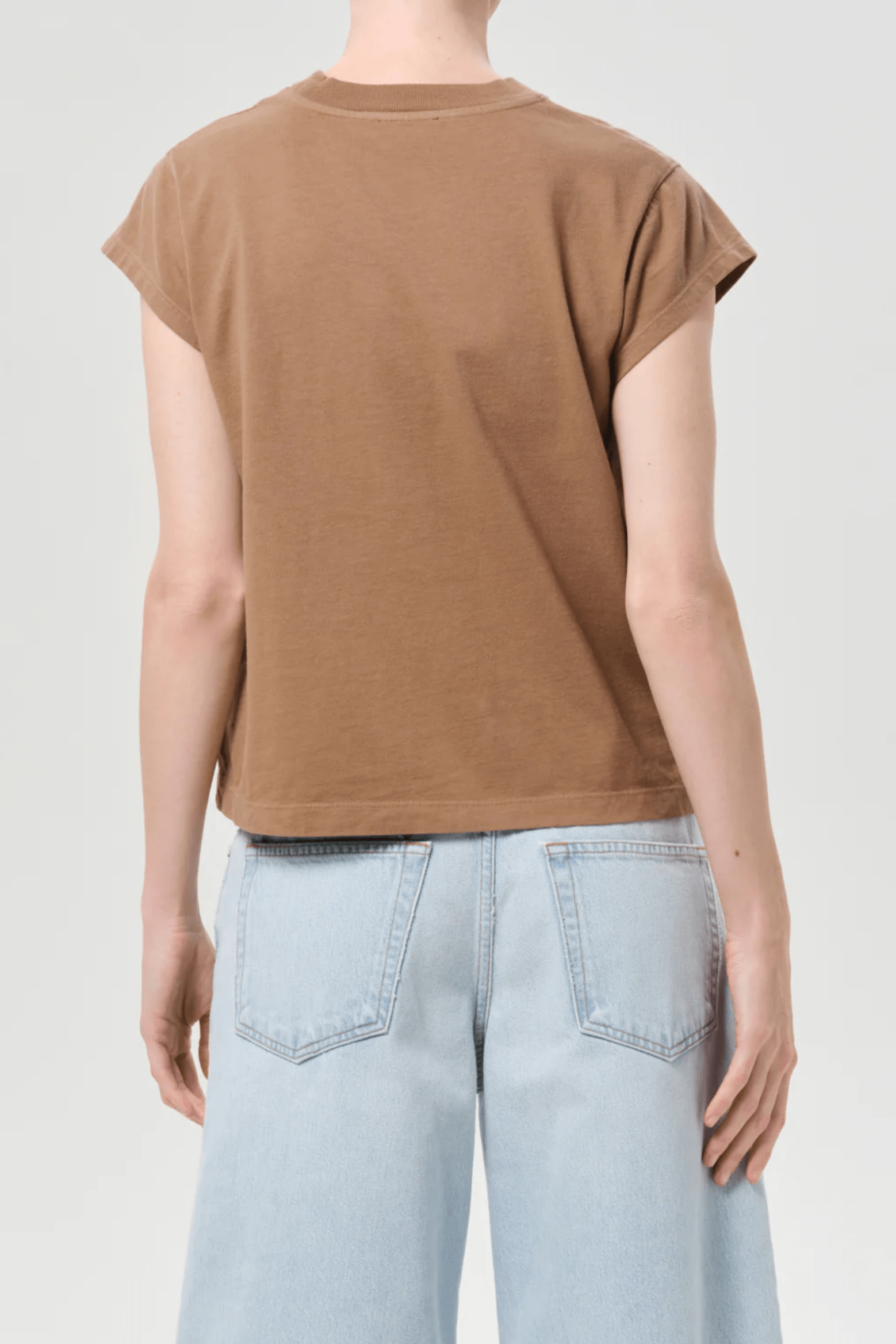 LONG LINE BRYCE CAP SLEEVE TEE
