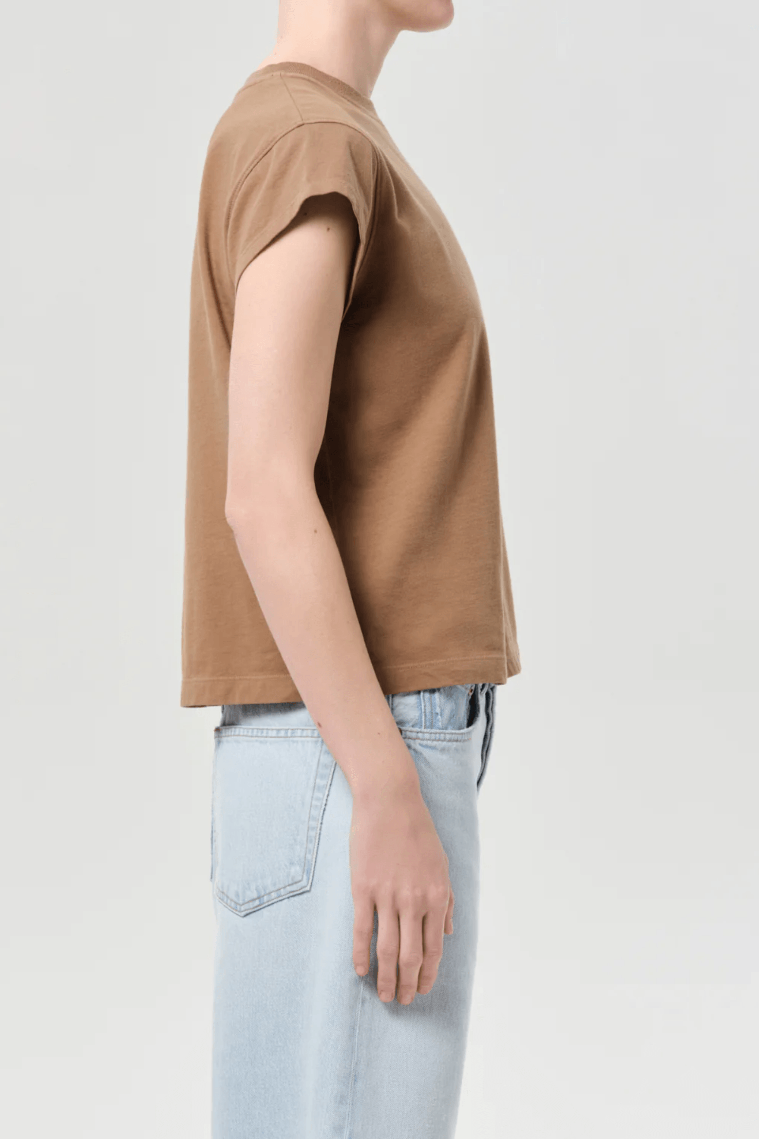 LONG LINE BRYCE CAP SLEEVE TEE