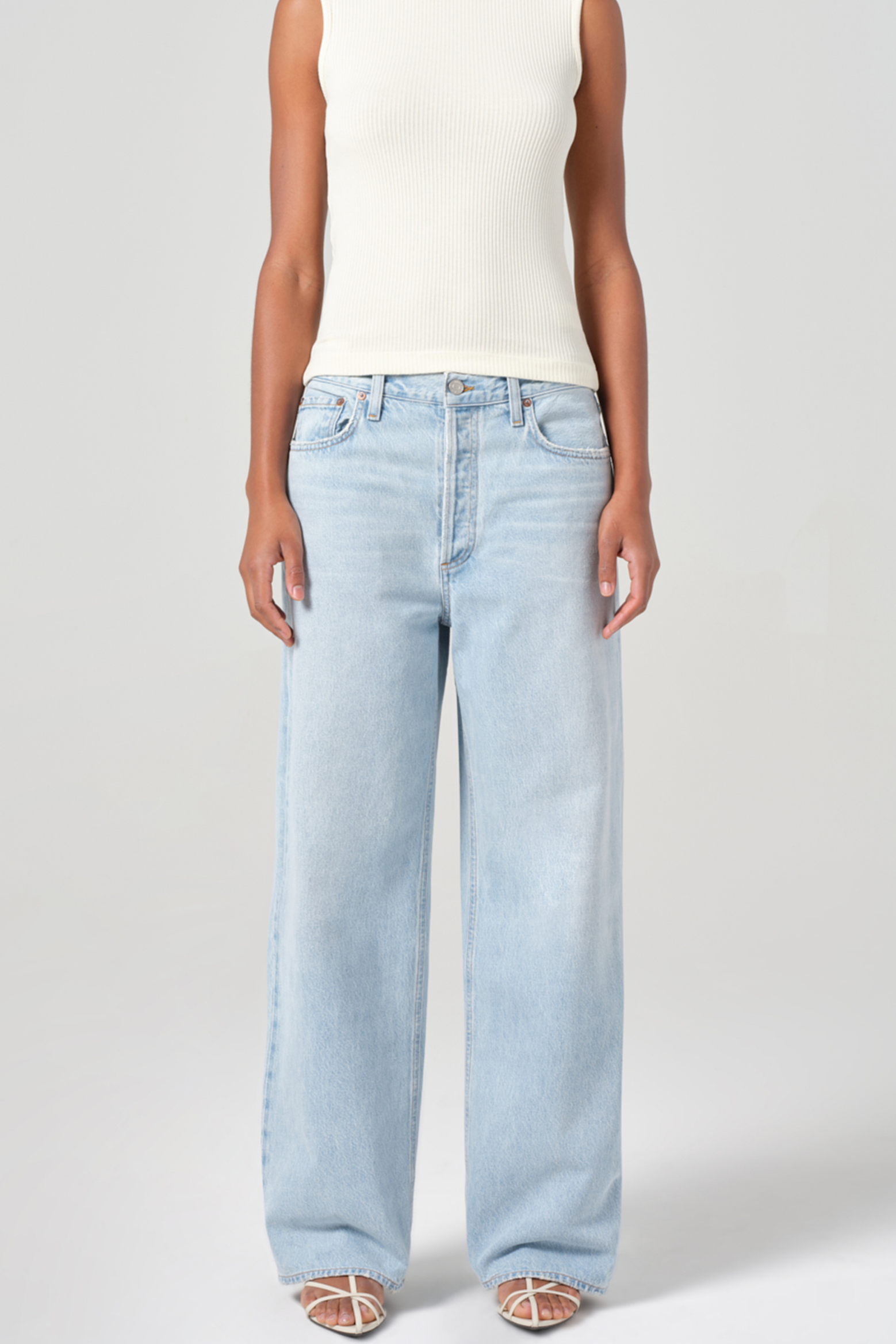 AGOLDE LOW SLUNG BAGGY IN SPARK | THE NEW TREND