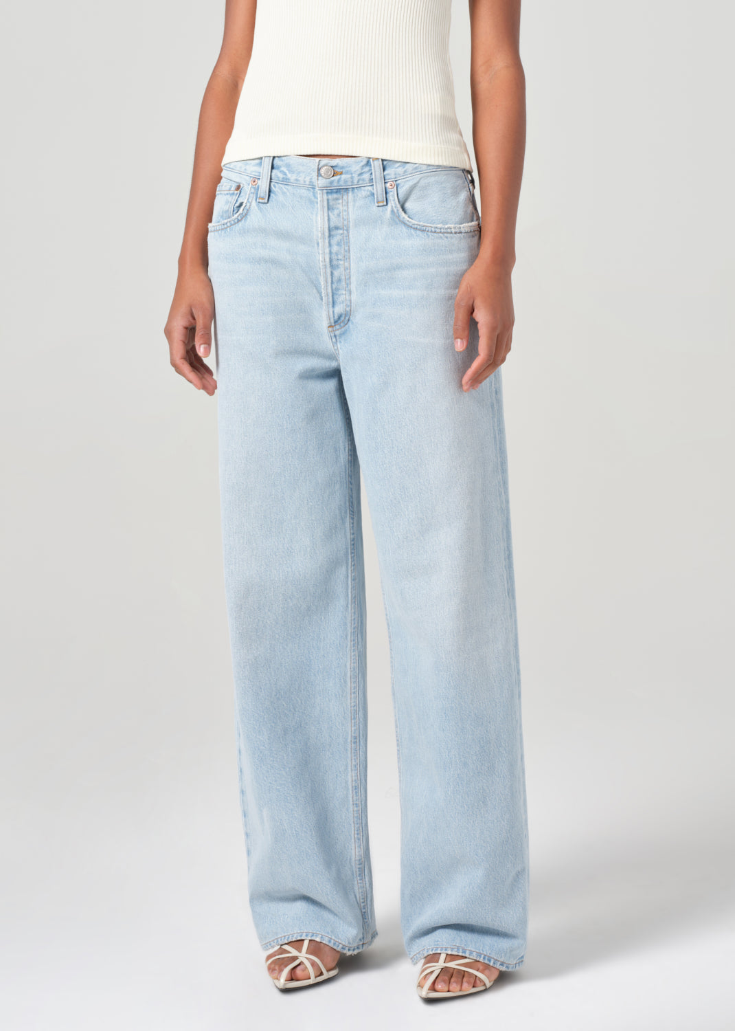 AGOLDE LOW SLUNG BAGGY IN SPARK | THE NEW TREND