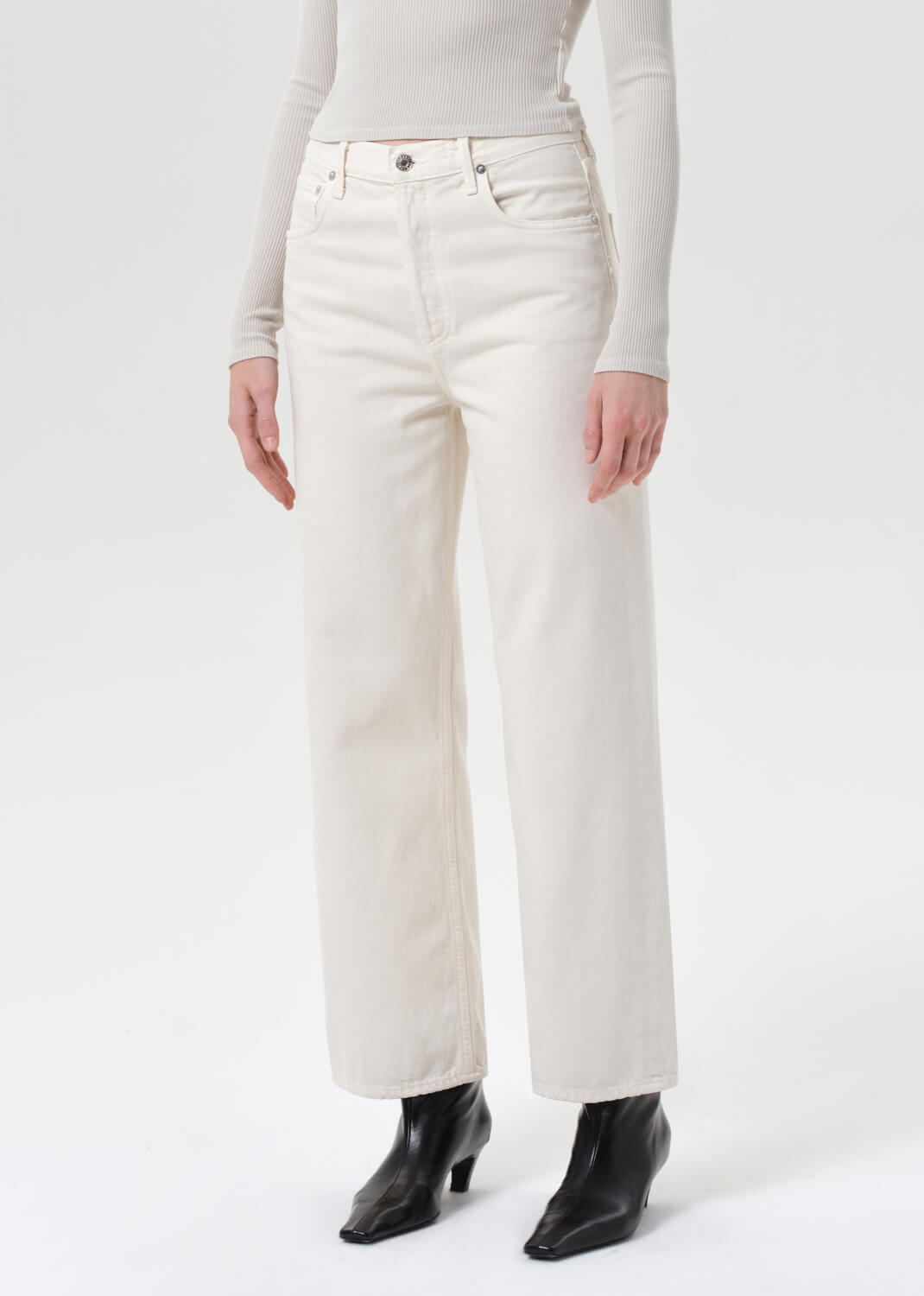 AGOLDE REN JEAN IN BROWN RICE | THE NEW TREND