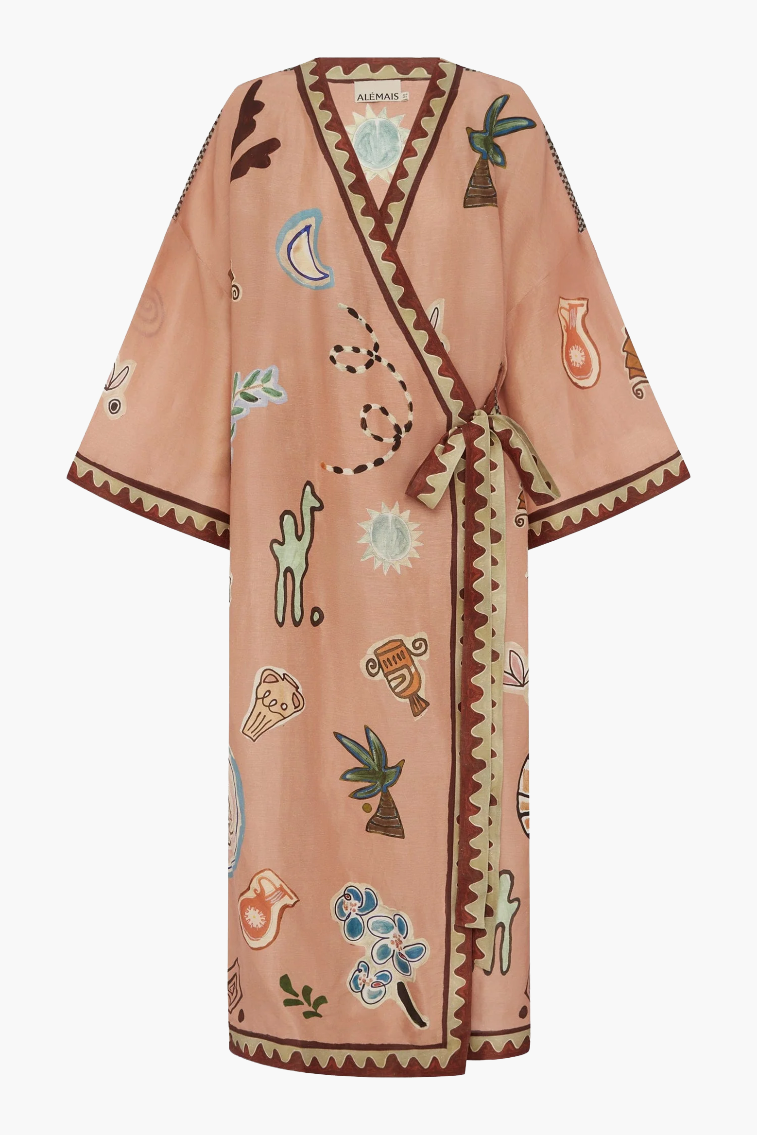 LAURENCE WRAP MIDI DRESS