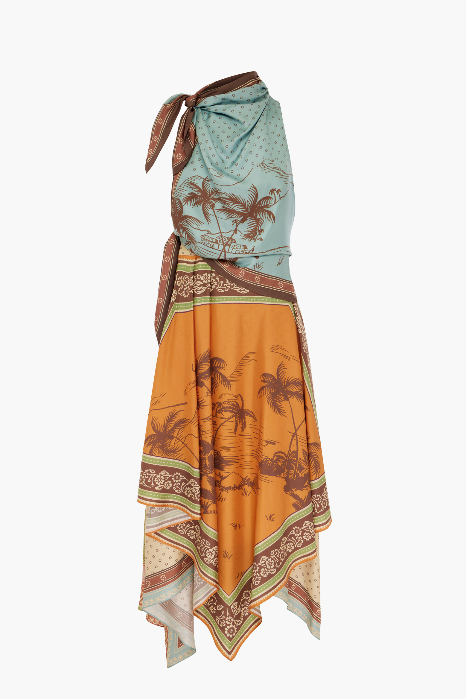 ALÉMAIS ALBERTA SCARF MIDI DRESS | THE NEW TREND