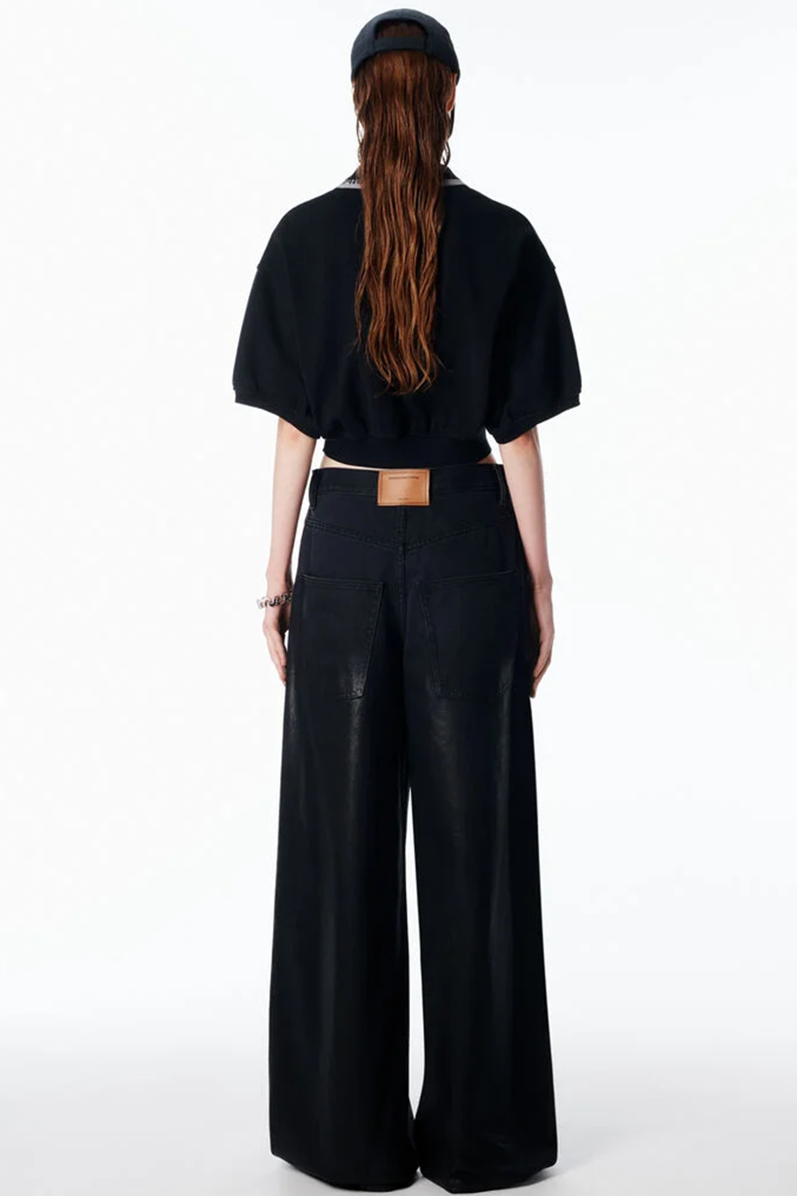 RELAXED CROPPED CINCHED POLO