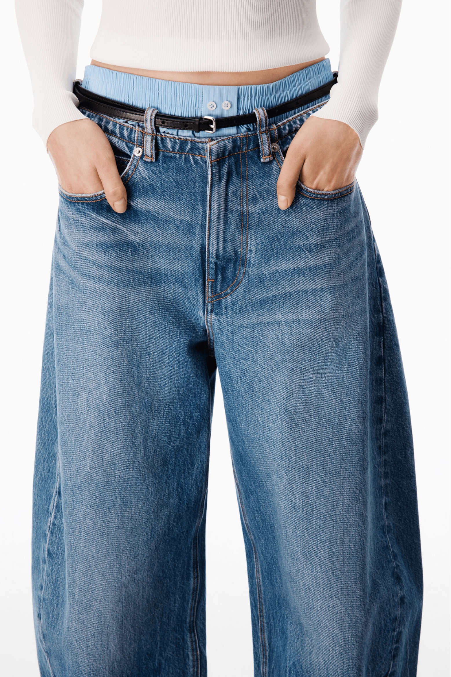 PRESTYLE BLOW UP JEAN W/ LEATHER BELT AND BOXER