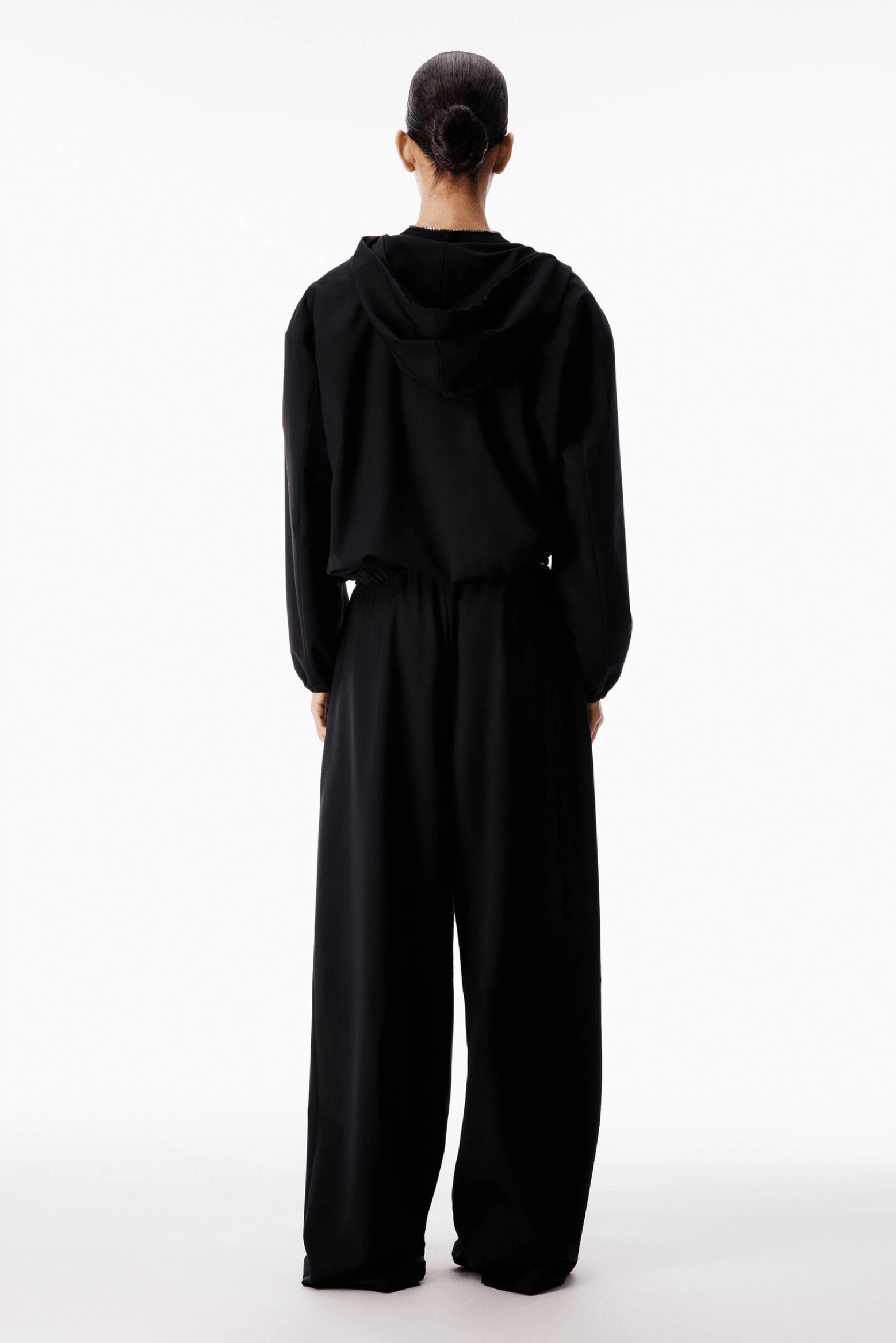 SHRUNKEN ZIP-UP HOODIE