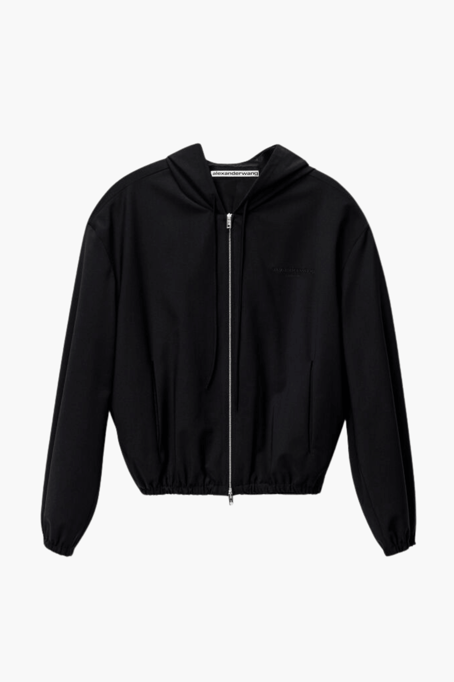 SHRUNKEN ZIP-UP HOODIE