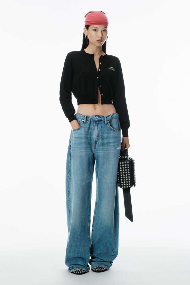ALEXANDERWANG CROPPED CREWNECK CARDIGAN | THE NEW TREND
