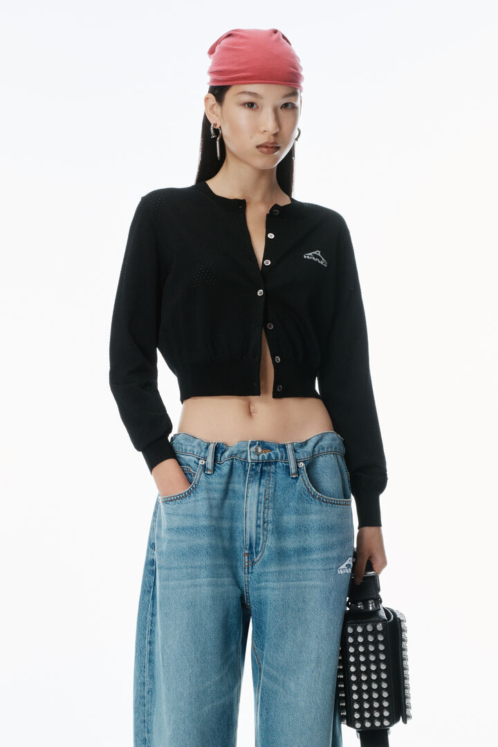 ALEXANDERWANG CROPPED CREWNECK CARDIGAN | THE NEW TREND