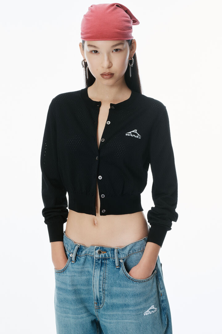 ALEXANDERWANG CROPPED CREWNECK CARDIGAN | THE NEW TREND