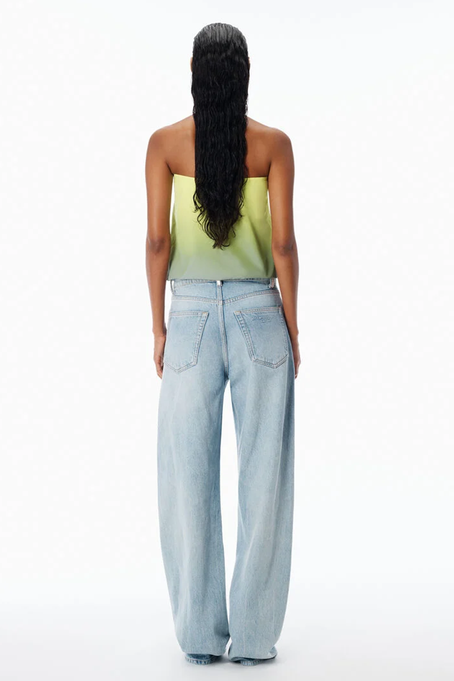 FLOAT RELAXED JEAN WITH CRYSTAL BELTLOOPS