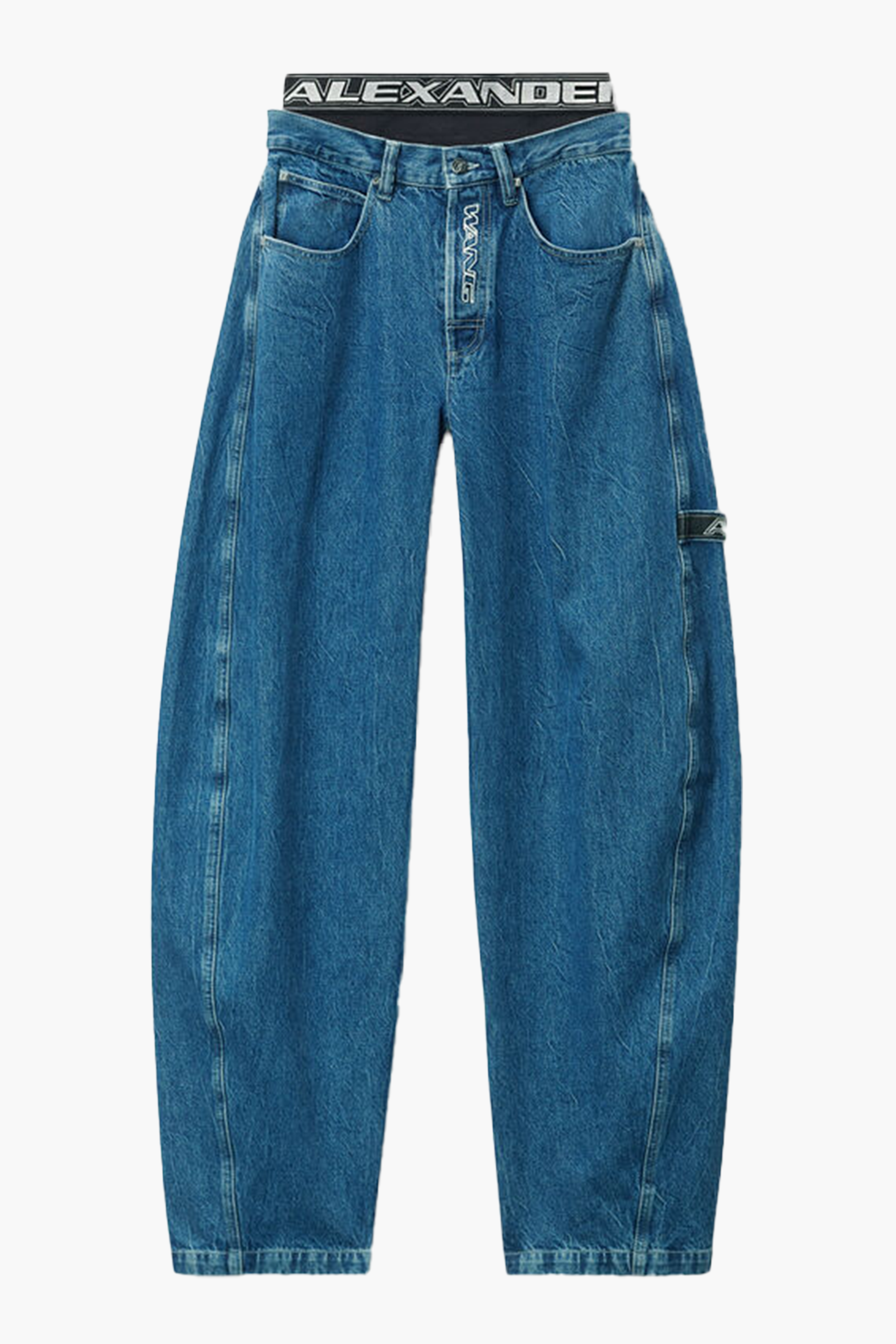 ALEXANDERWANG LOGO ELASTIC PRESTYLE ROUNDED JEAN | THE NEW TREND