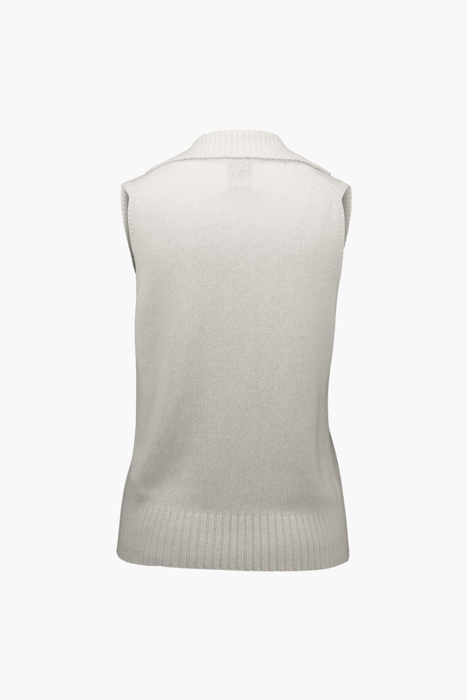 POLONECK SLEEVELESS SWEATER