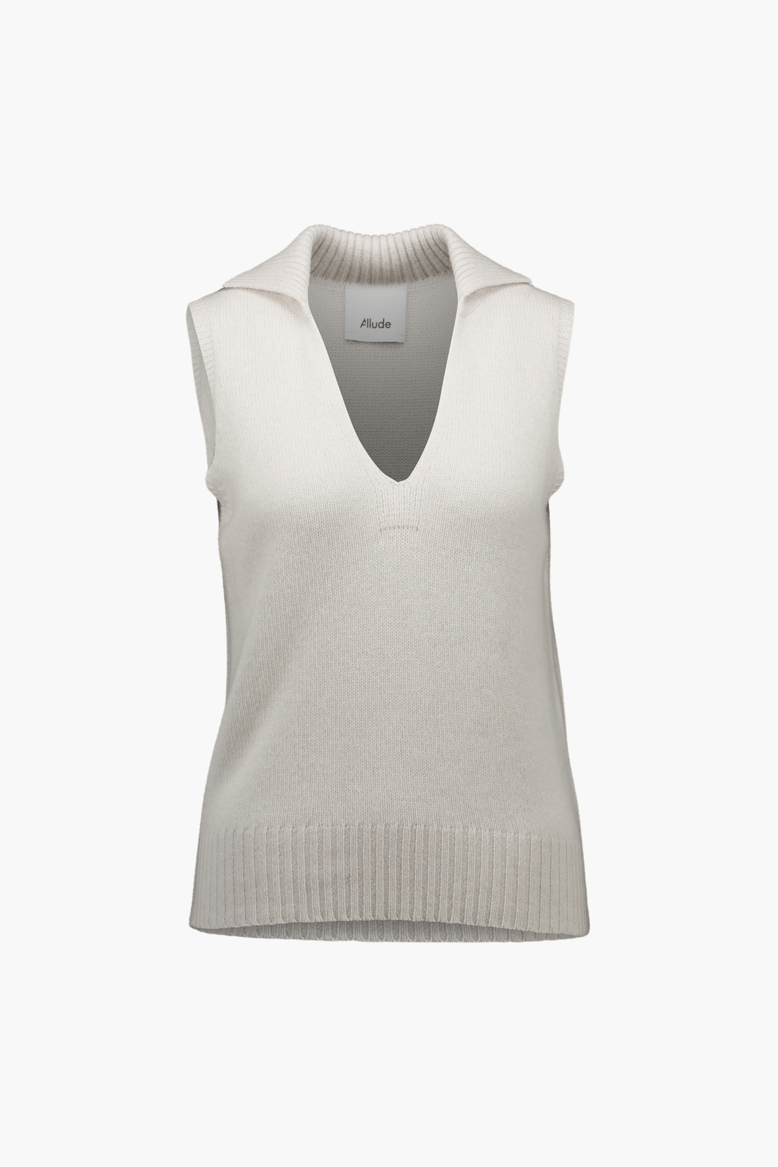 POLONECK SLEEVELESS SWEATER