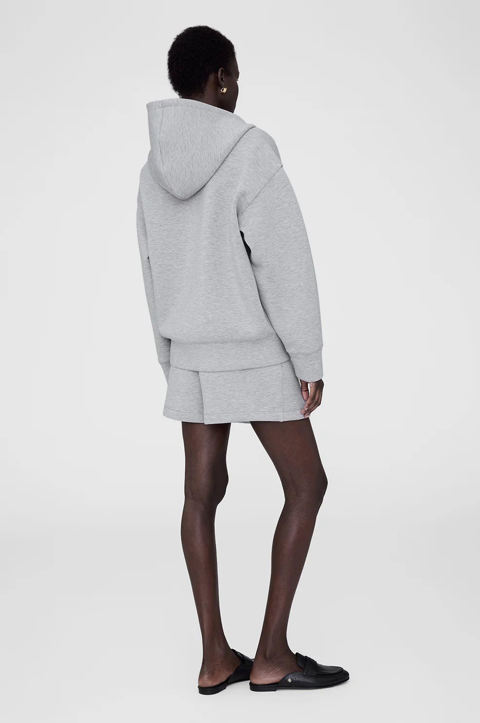 ANINE BING BOND ZIP UP HOODIE FRAMED MONOGRAMN | THE NEW TREND