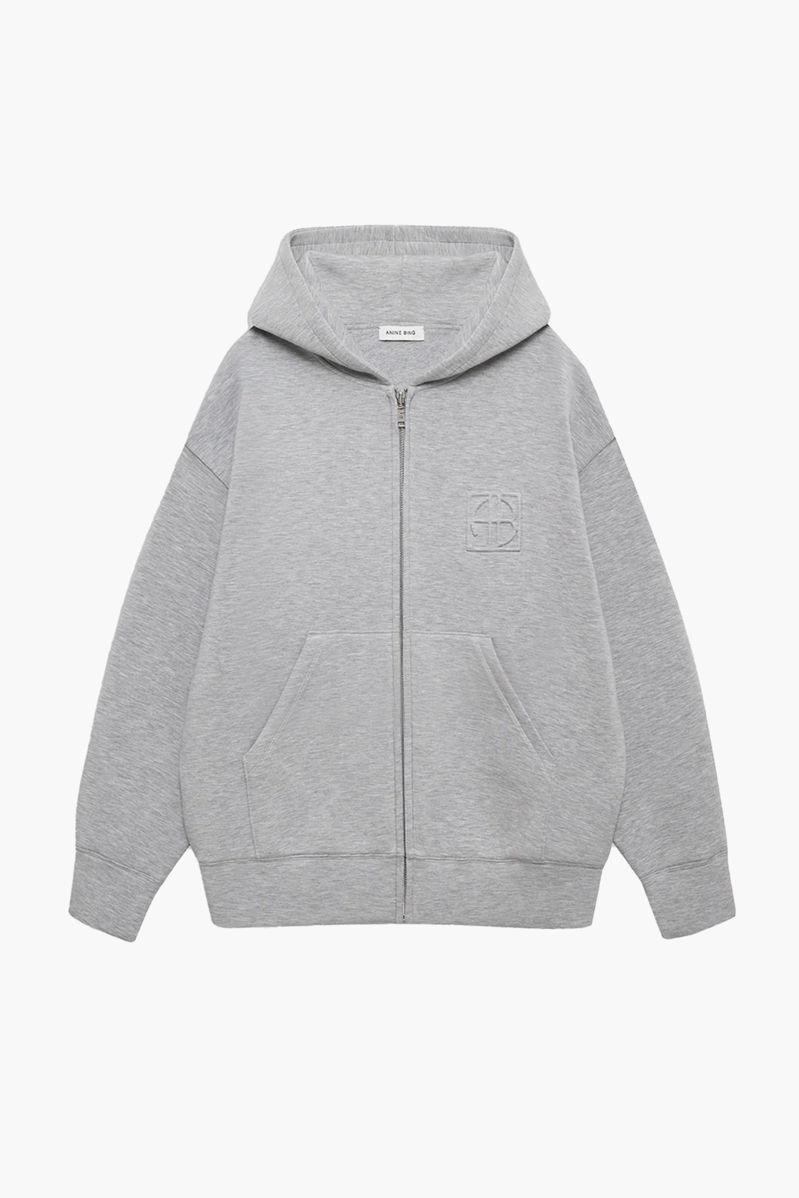 ANINE BING BOND ZIP UP HOODIE FRAMED MONOGRAMN | THE NEW TREND