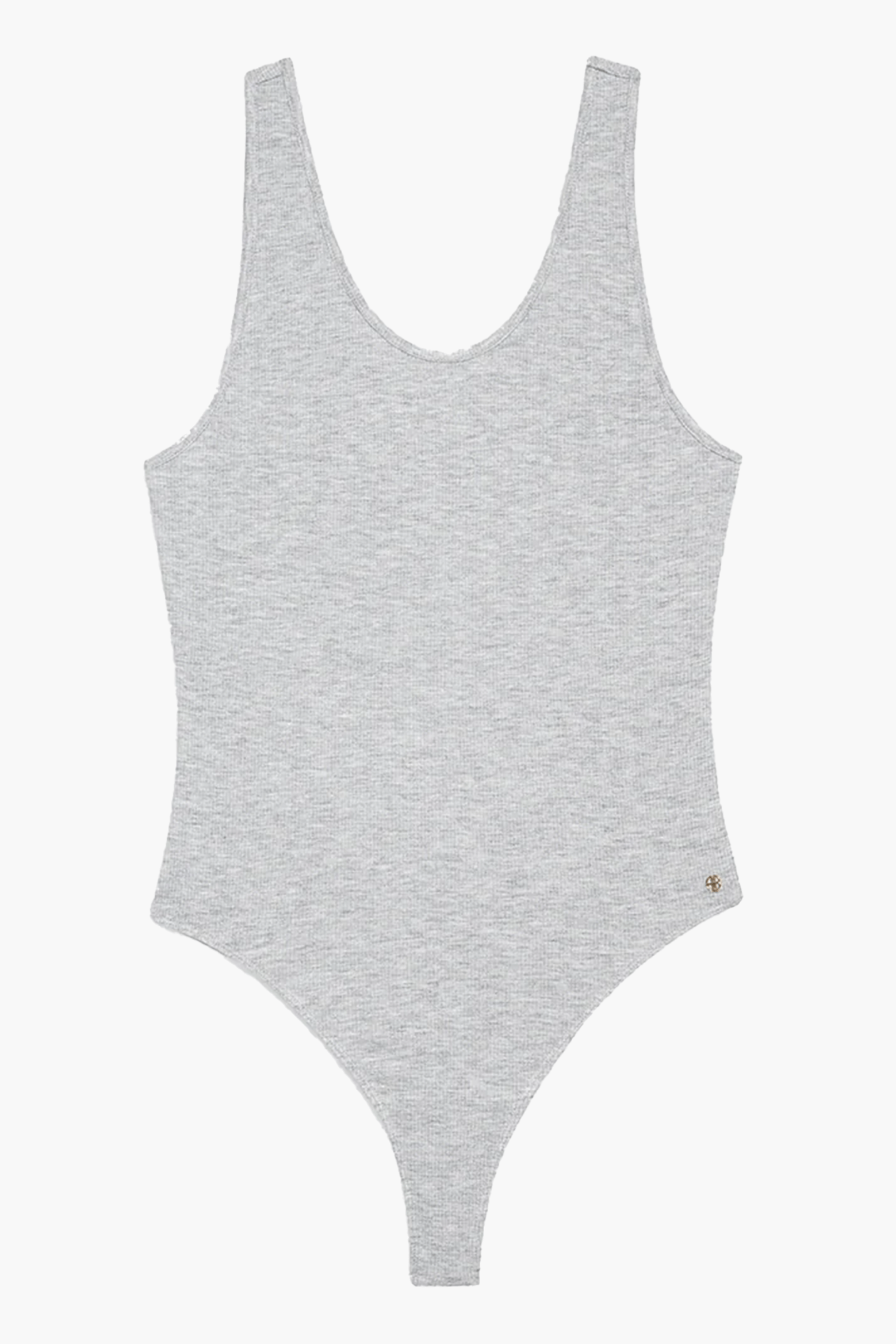 ANINE BING GINNY BODYSUIT IN GREY | THE NEW TREND
