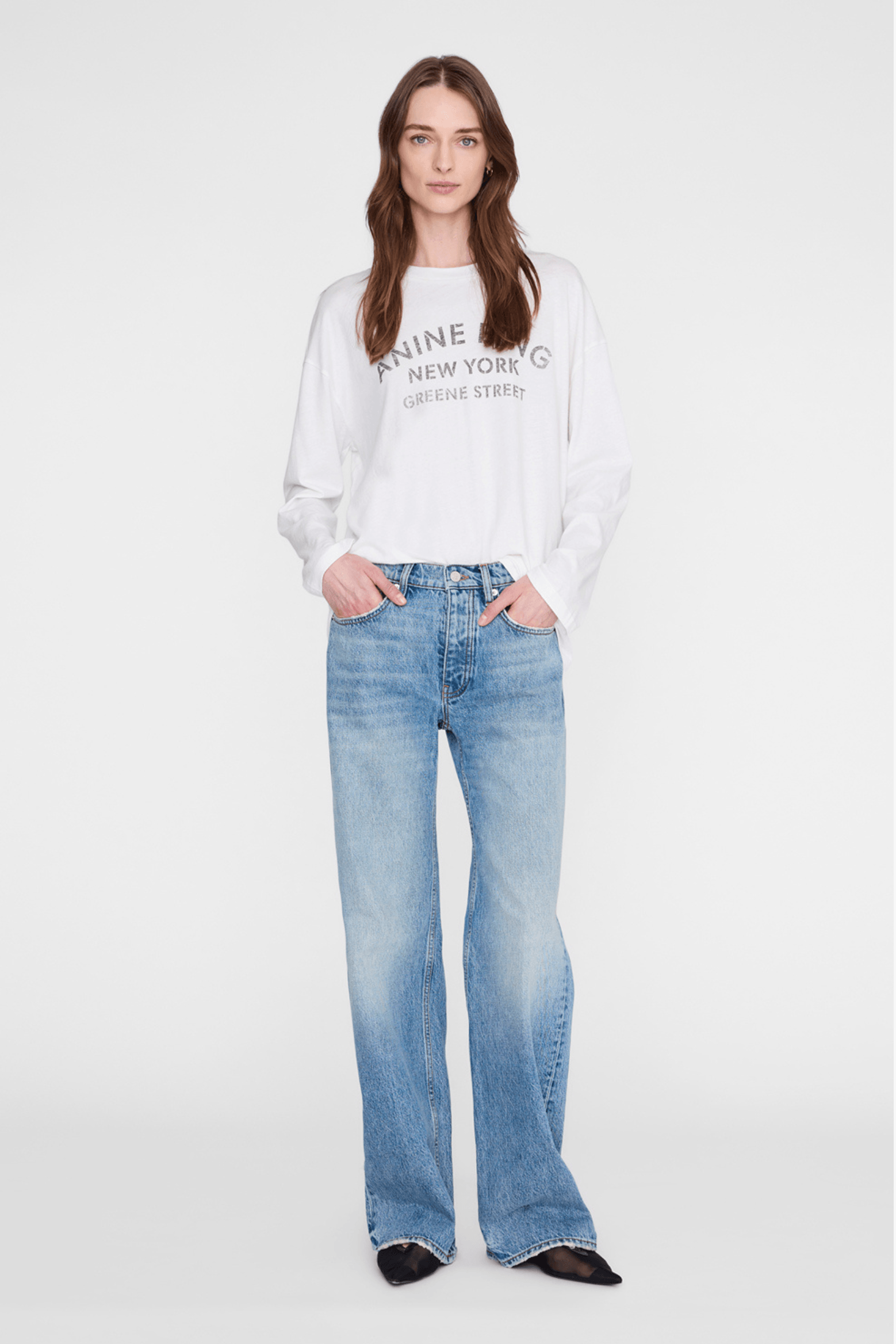 IVAN LONG SLEEVE NEW YORK STENCIL