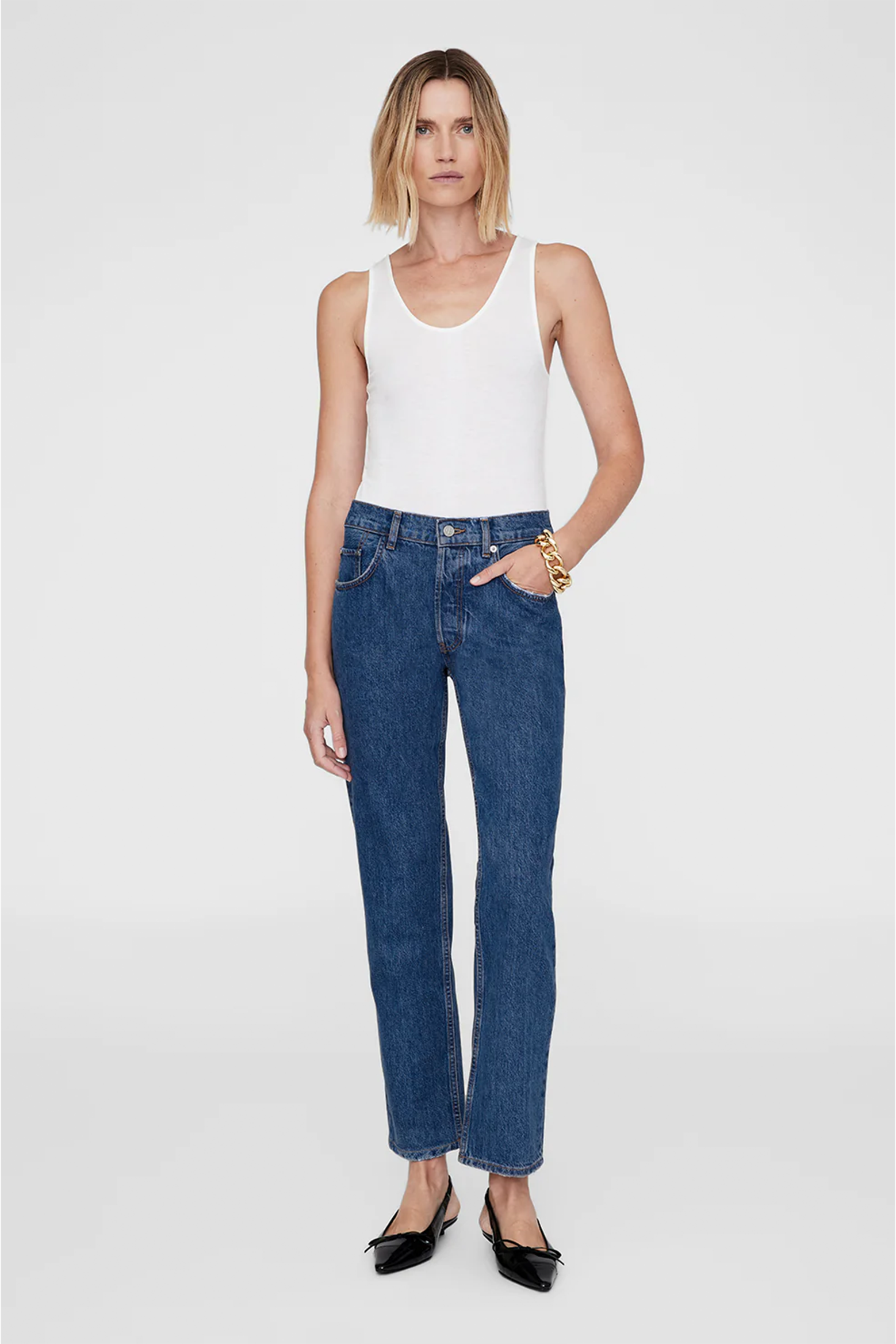 ANINE BING KATE JEAN IN CLEAN INDIGO | THE NEW TREND