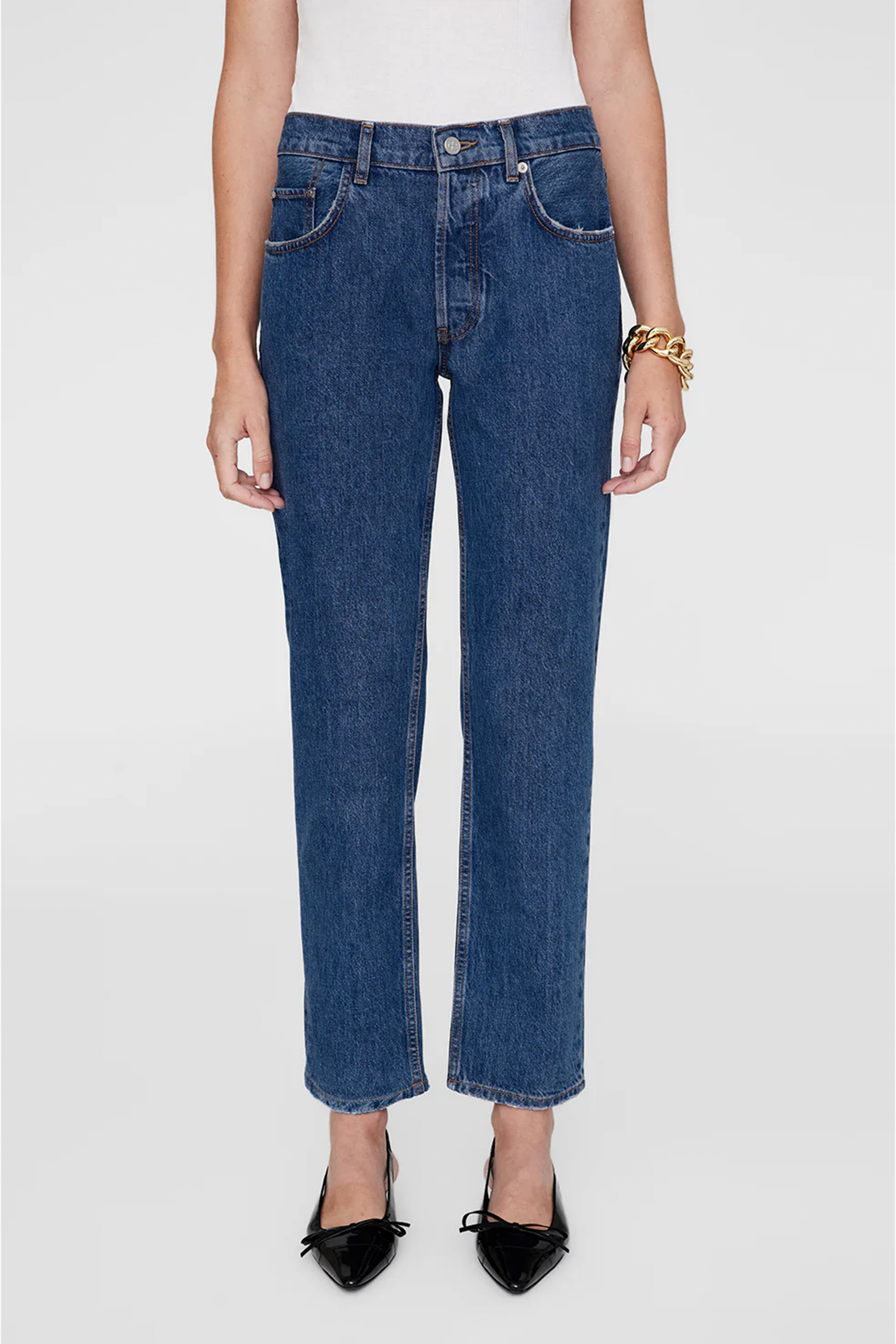 ANINE BING KATE JEAN IN CLEAN INDIGO | THE NEW TREND