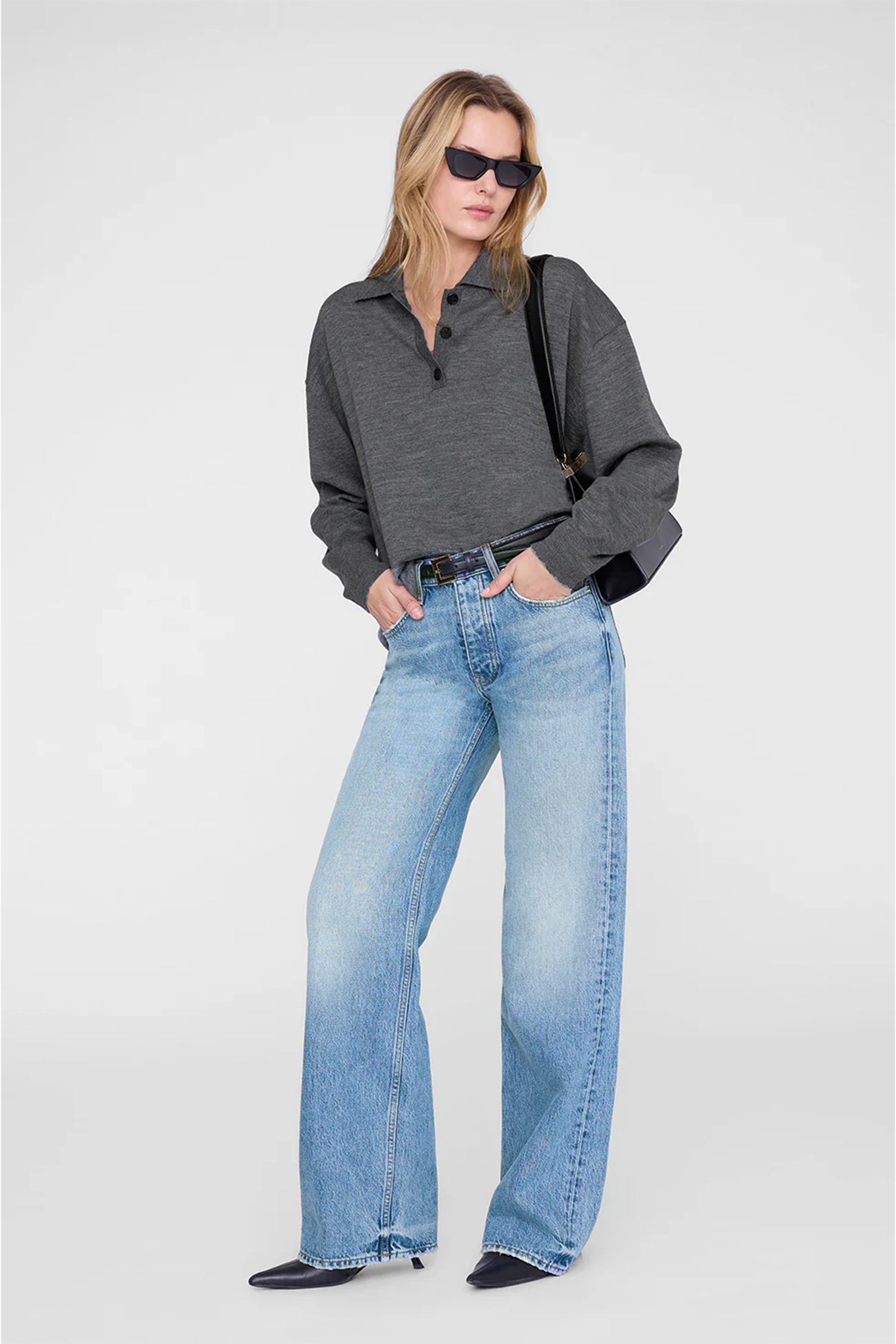 ANINE BING LEE POLO SWEATER | THE NEW TREND
