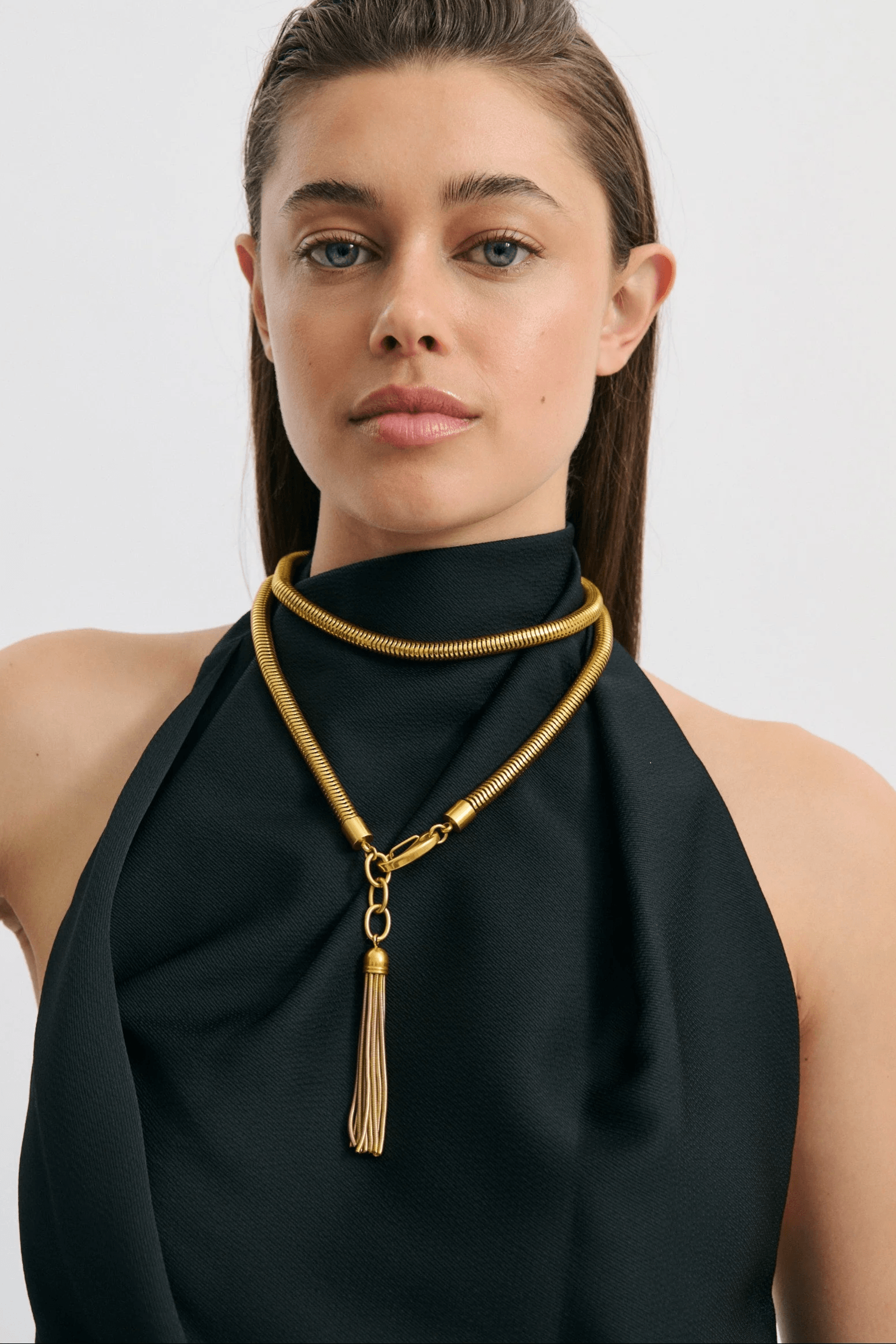SNAKE CHAIN TASSEL BELT