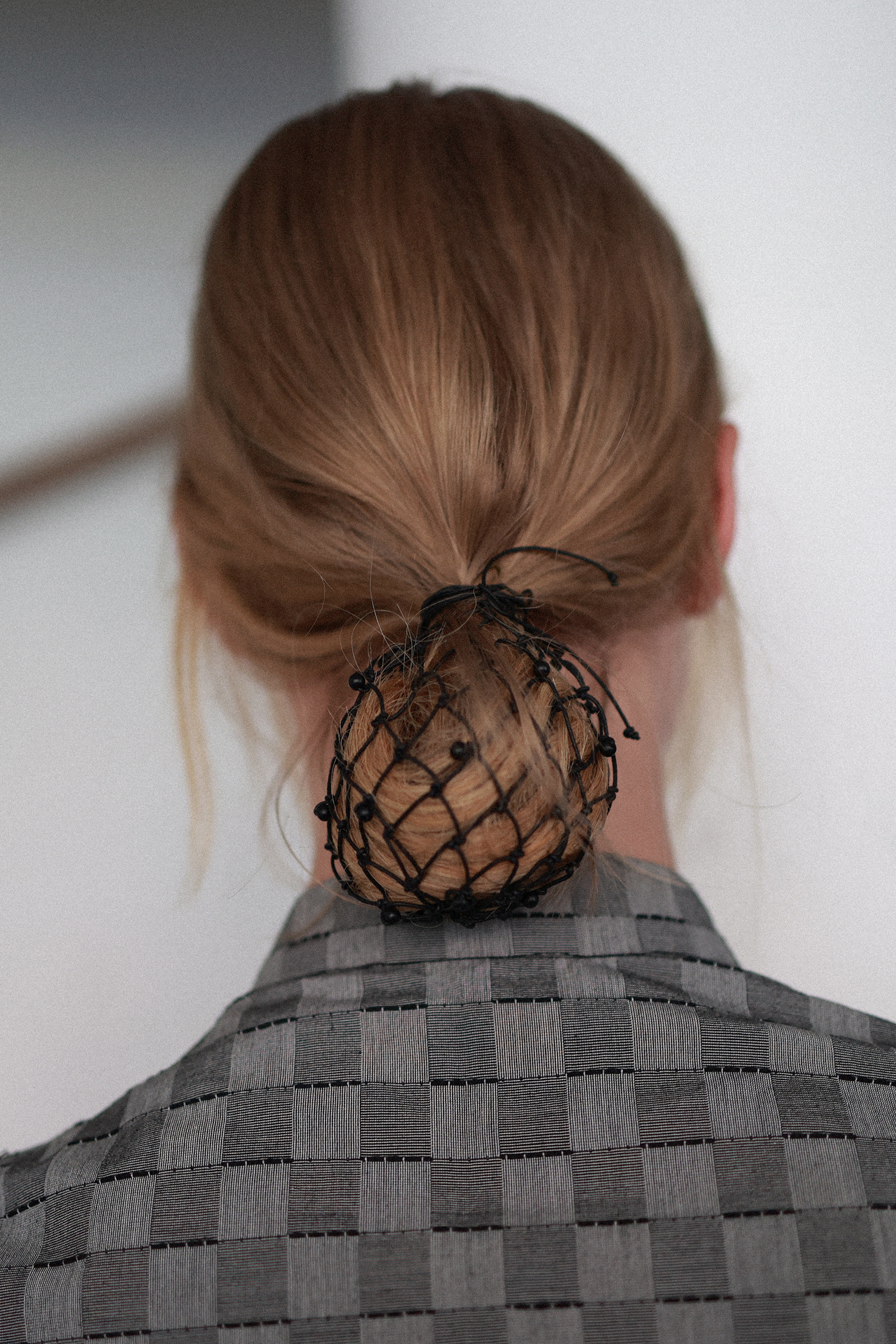 BEADED CHIGNON NET