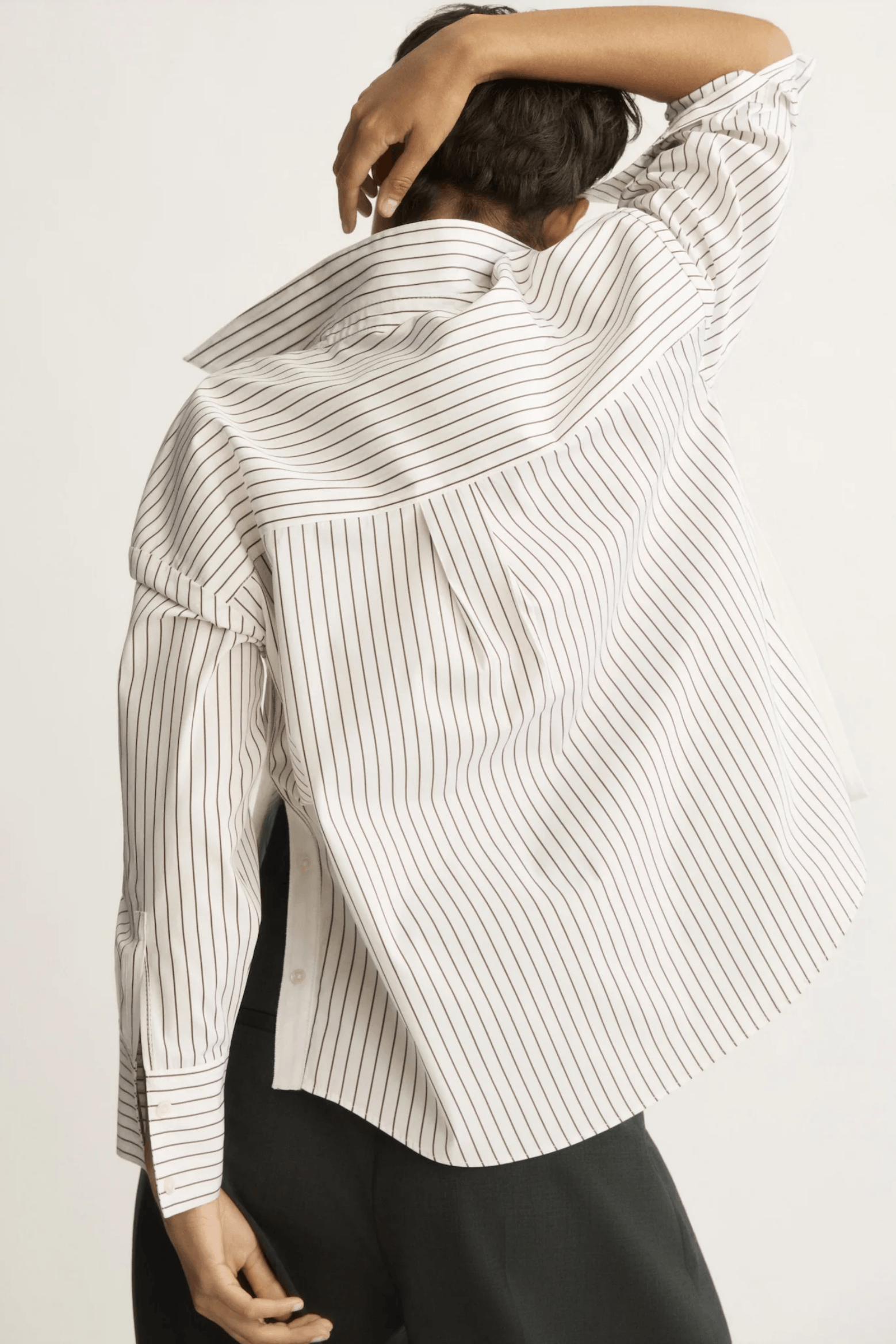 WATTS STRIPED SIDE BUTTON SHIRT