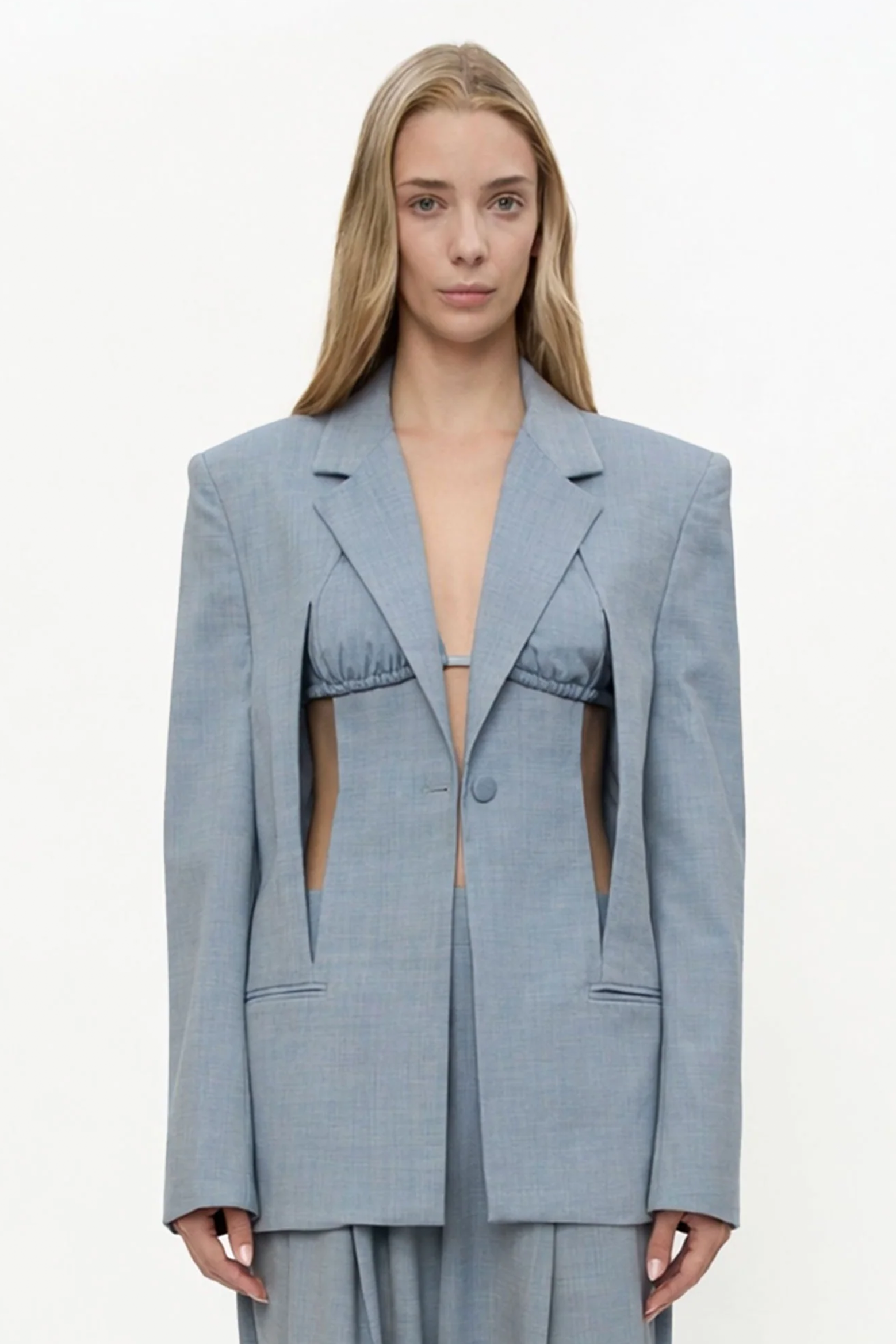 SLASHED BIKINI BLAZER