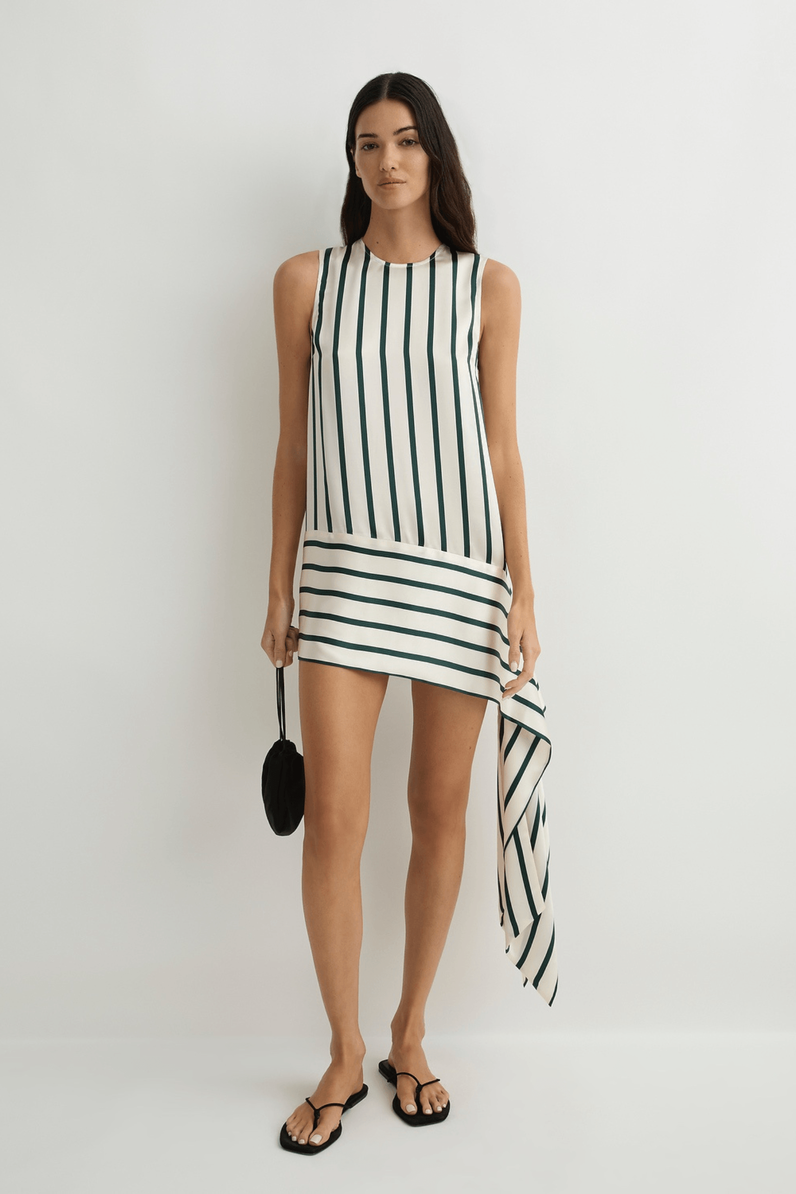 CANNES SASH HEM MINI DRESS